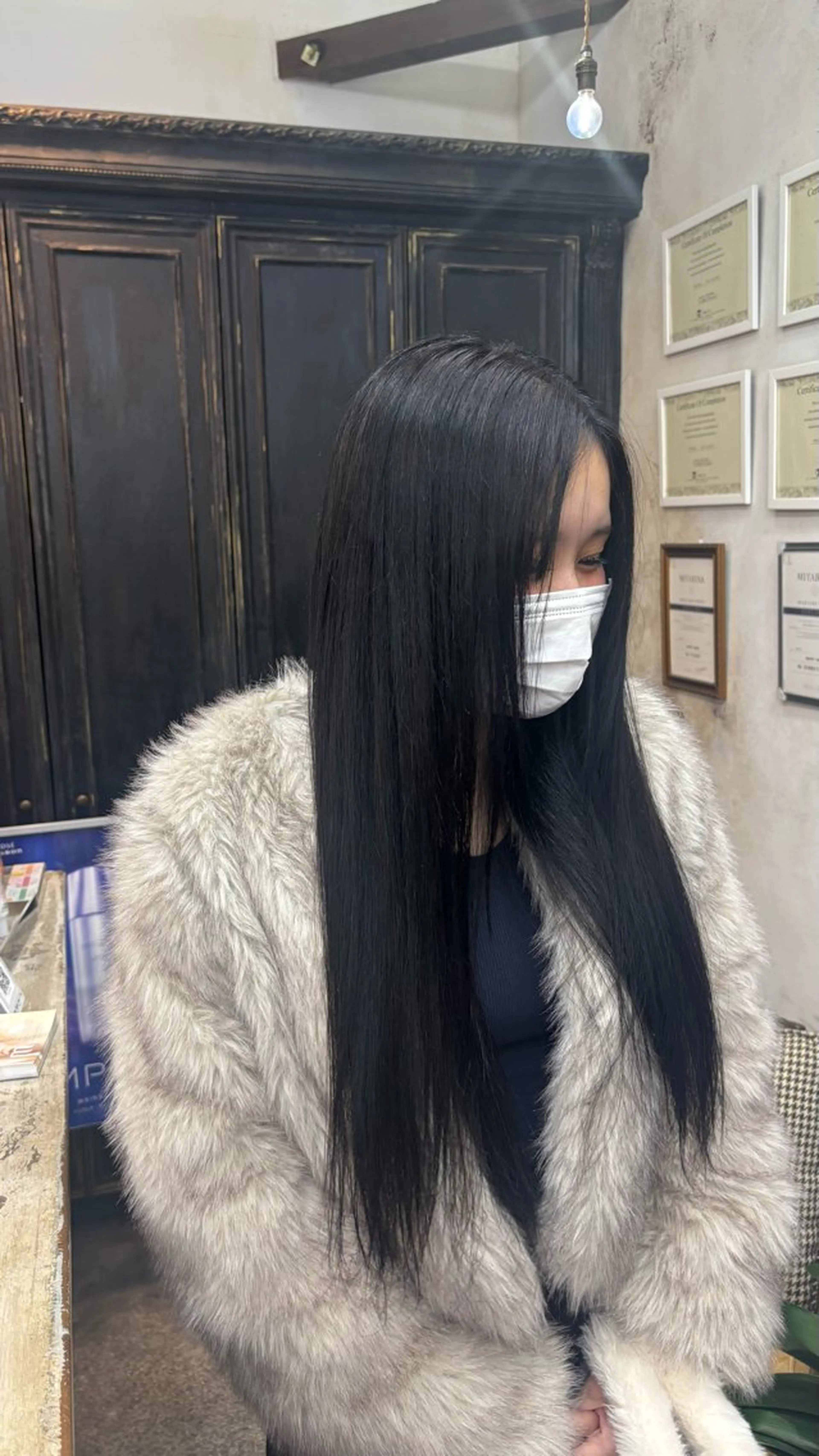 カラー ふたつやゆら🤎ྀི カラー、縮毛矯正のヘアスタイル