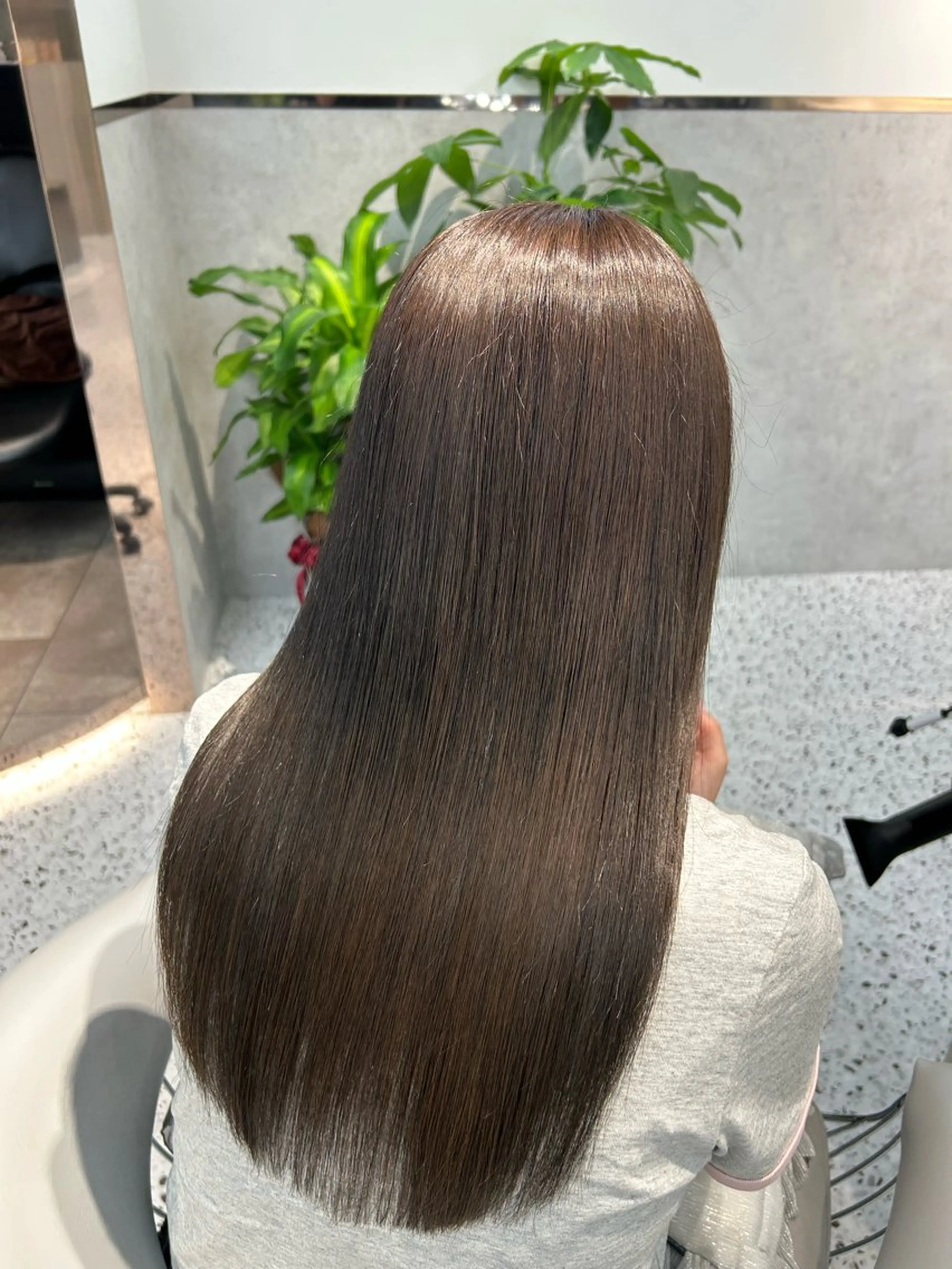 セミロング カラー 切りっぱなしボブ アッシュ アッシュブラウン ベージュカラー ブリーチ ボブ/髪質改善 jionのヘアスタイル