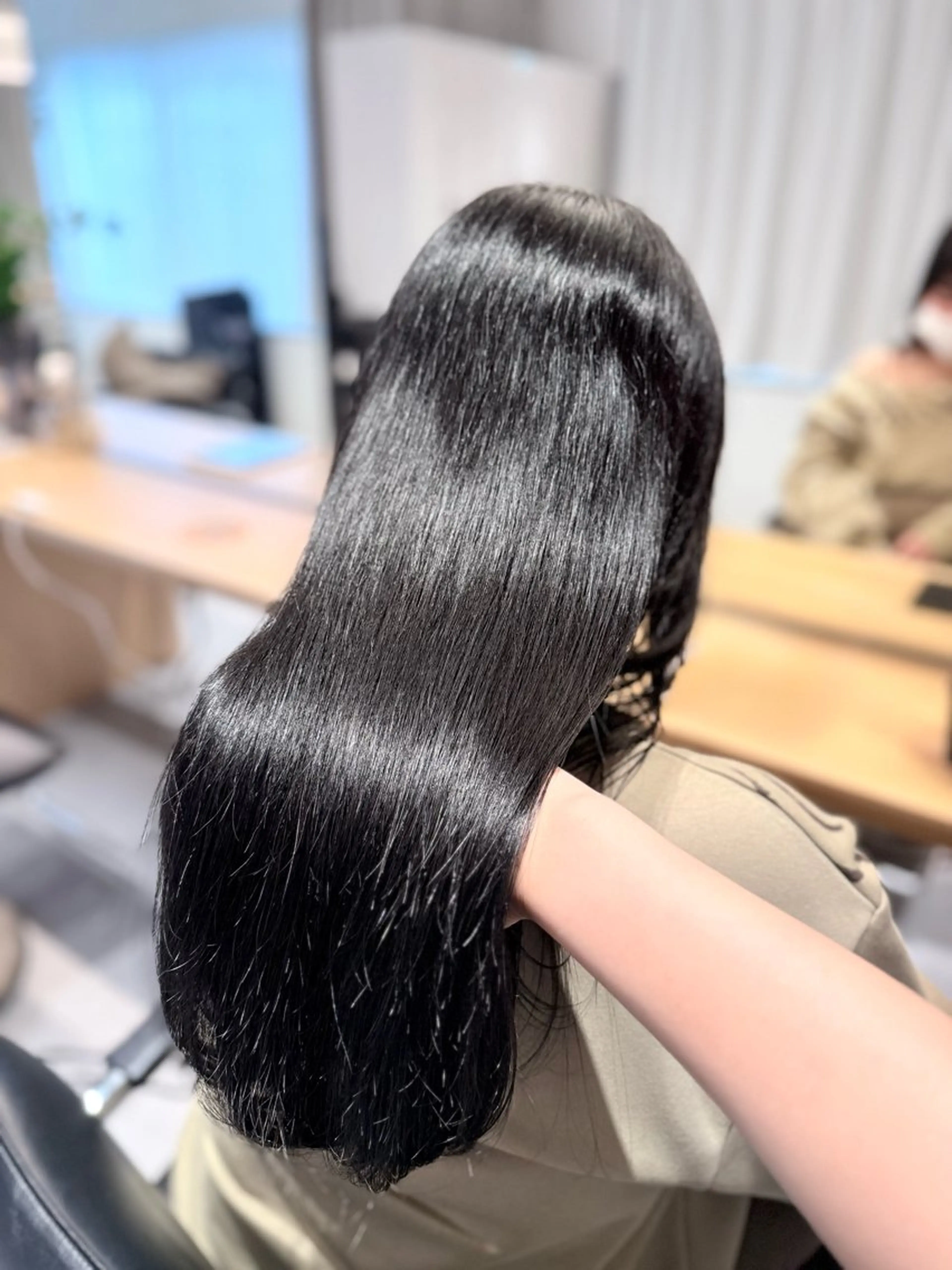 ロング カラー ケアカラー ヘアカラー トリートメント ツヤ髪/透け感ヘア 💎Nokaのヘアスタイル