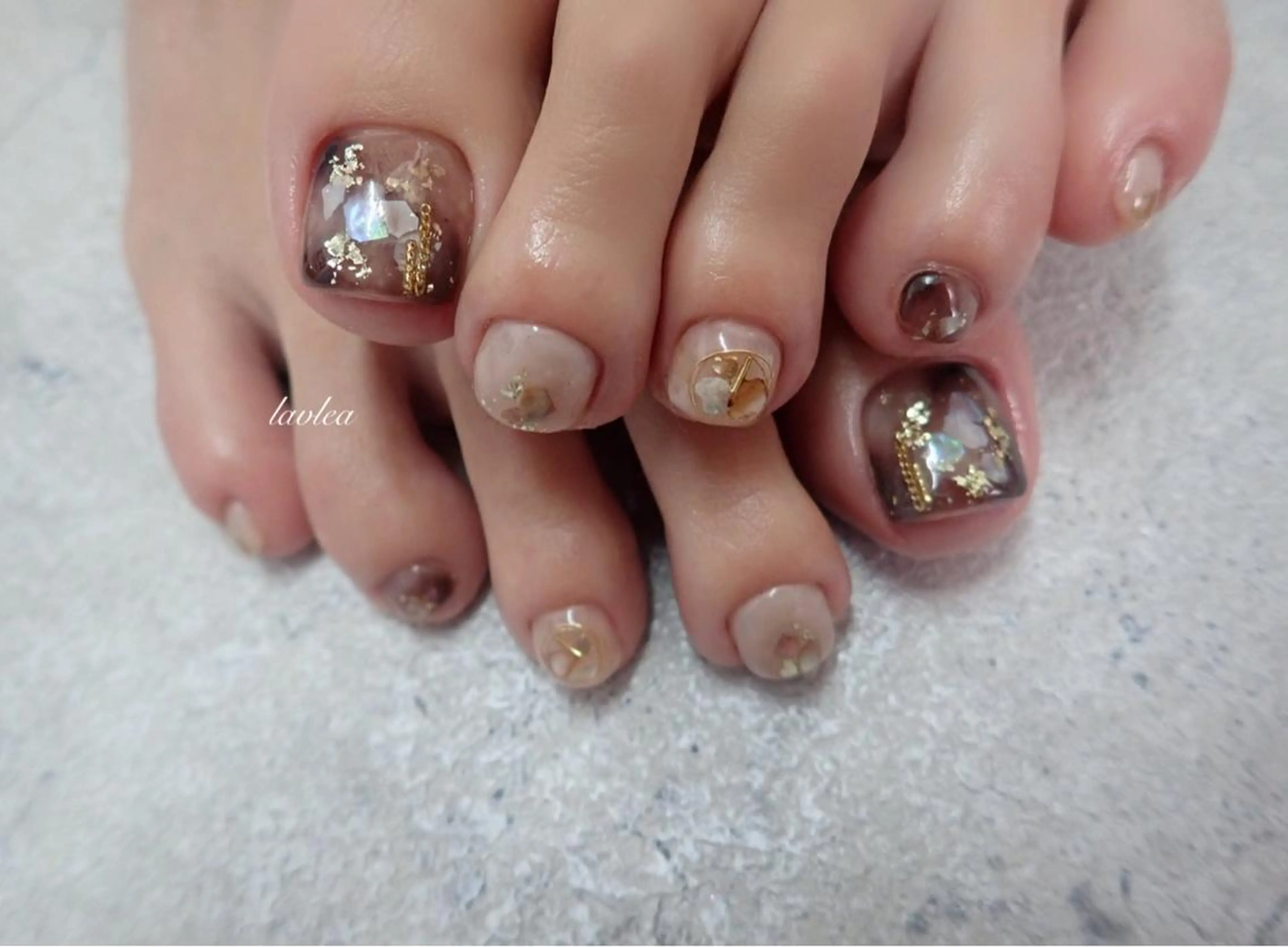 ネイル フットネイル nagase yumiのネイルデザイン