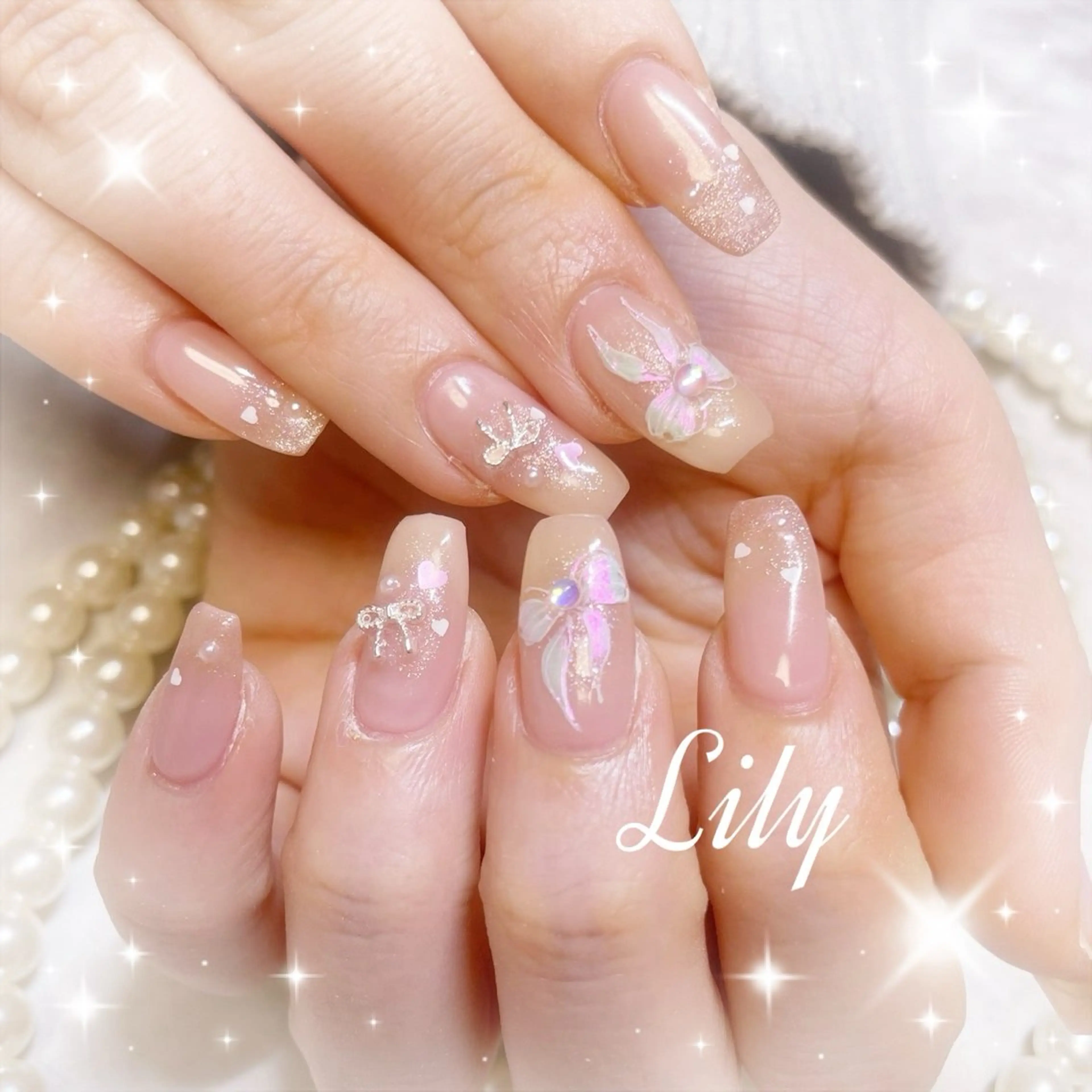 ネイル ハンドネイル Lily*nail 🌻Mii🌻のネイルデザイン
