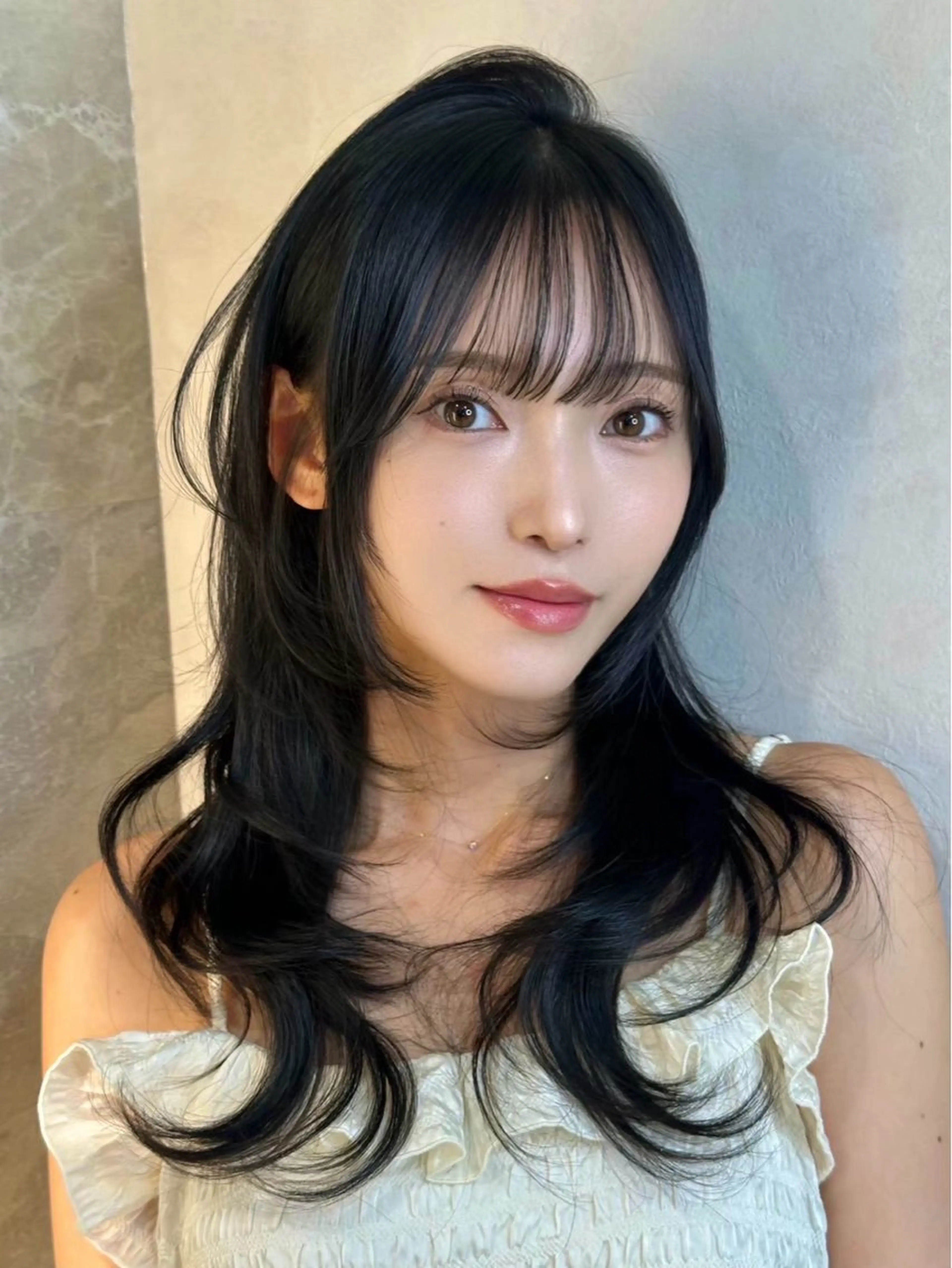 ロング 🎀池袋🎀透明感 🩵カラー🫧ななみのヘアスタイル