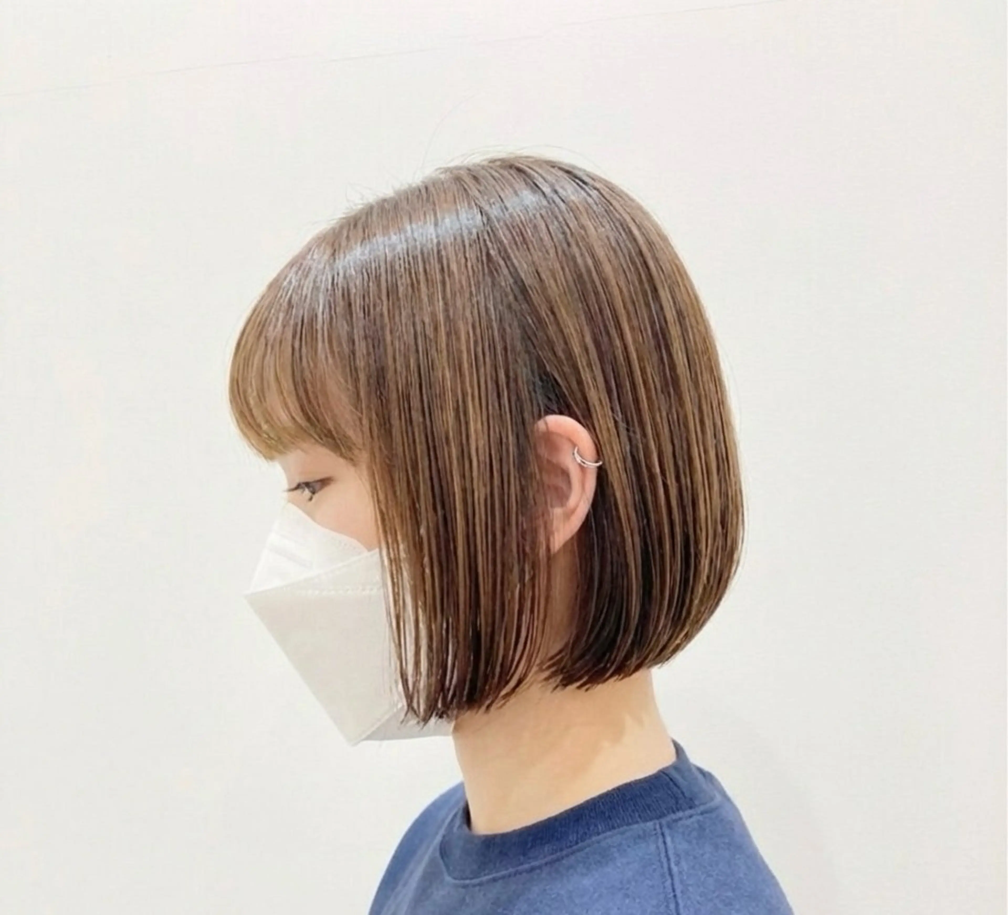ミディアム 縮毛矯正/柔らかツヤ 質感◎蟹江/吉川清保のヘアスタイル
