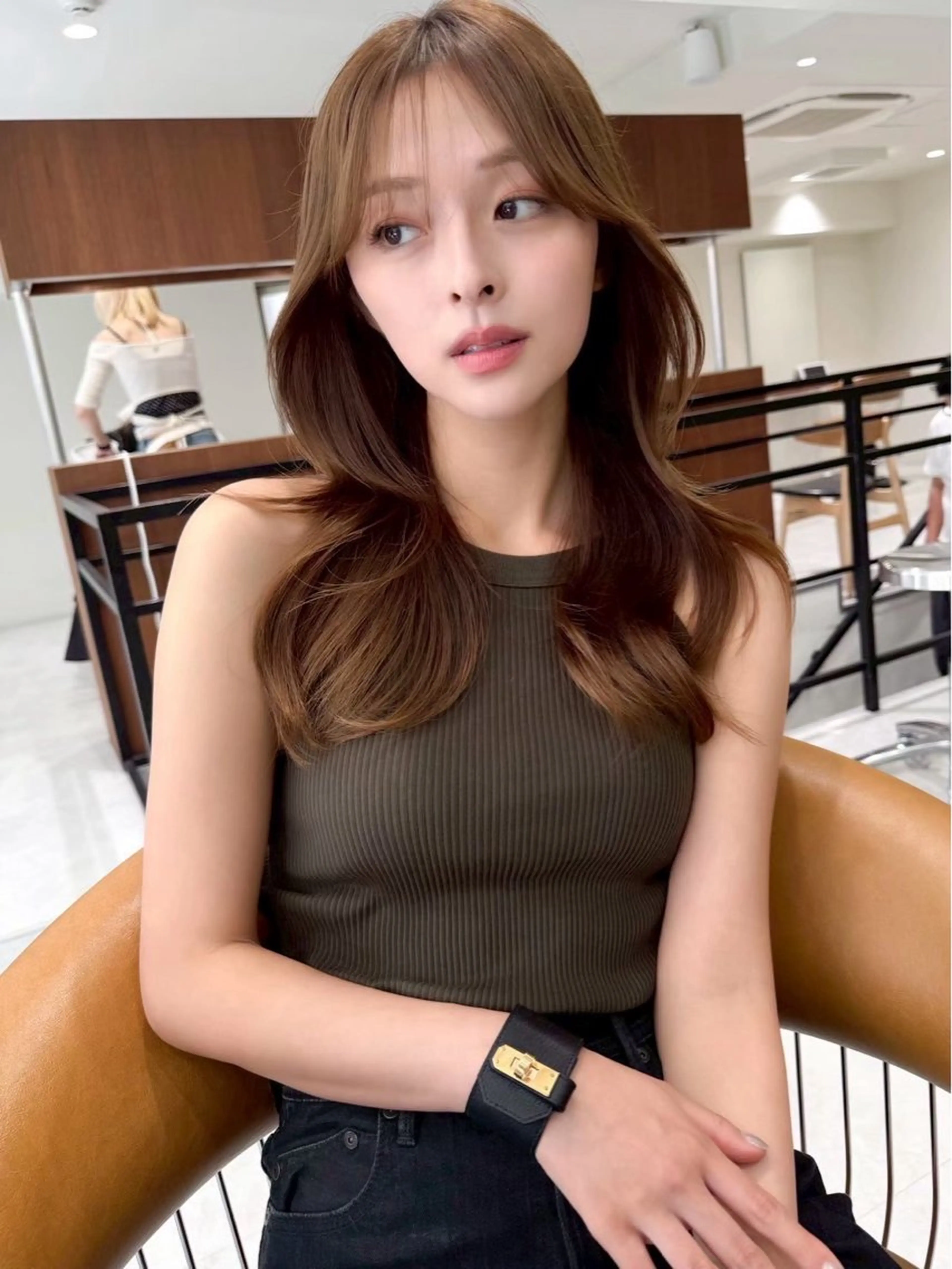 セミロング カラー カット ヘアカラー トリートメント JIL BLAN千葉 代表　Toshikiのヘアスタイル