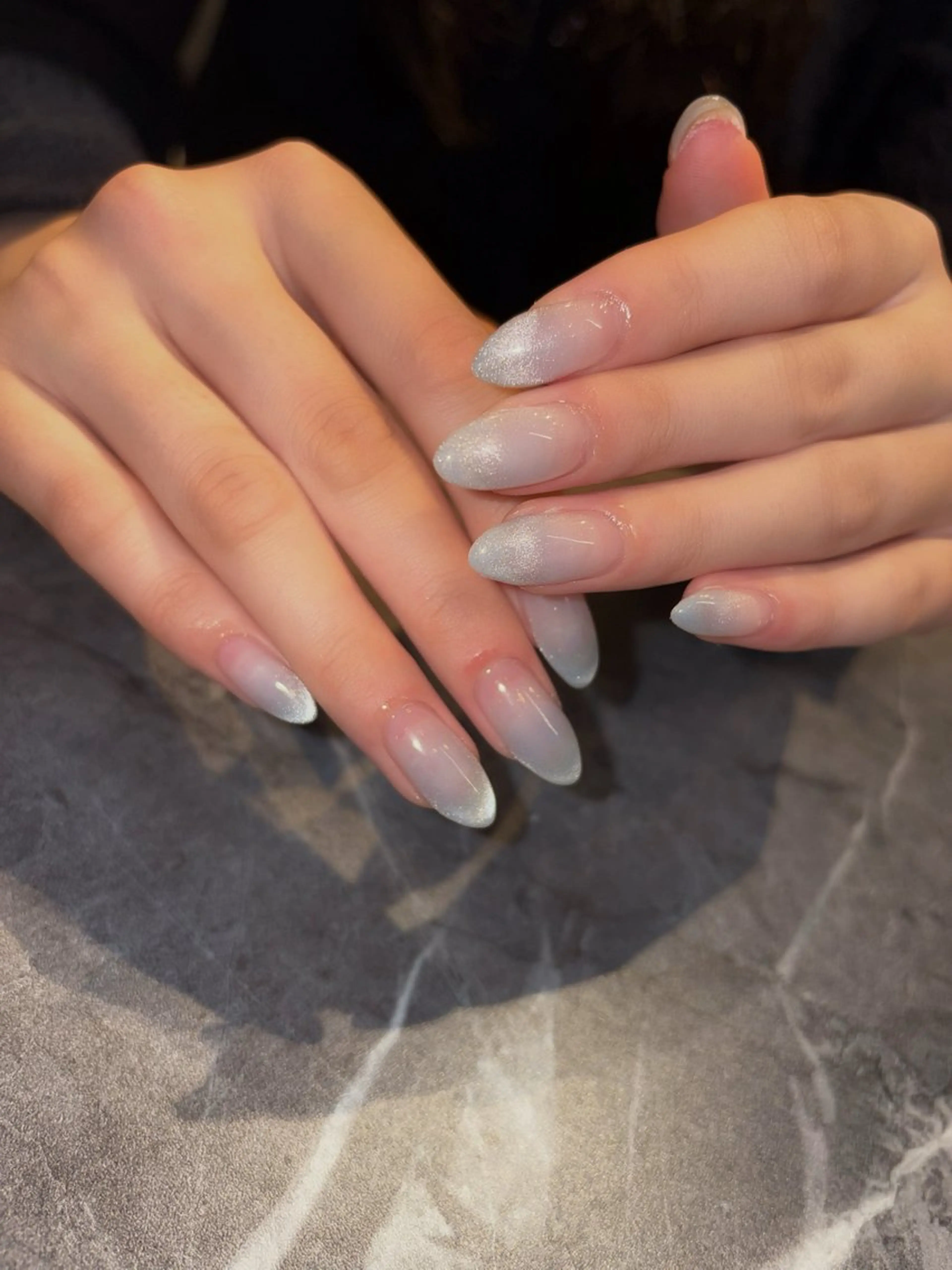 ネイル フレンチネイル マグネットネイル ハンドネイル china 🌙.・+のネイルデザイン