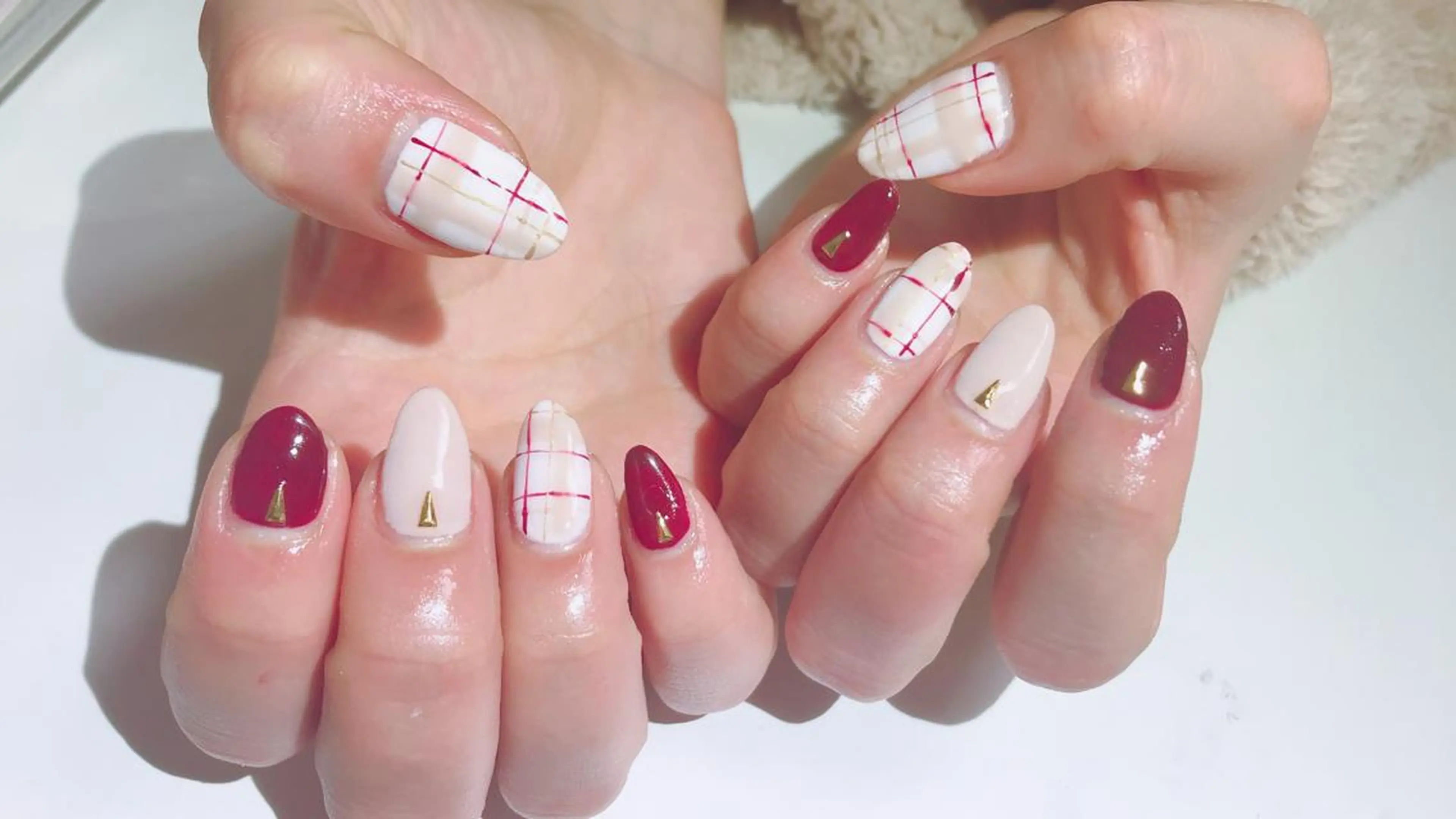ネイル ボルドー Flam Nailのネイルデザイン