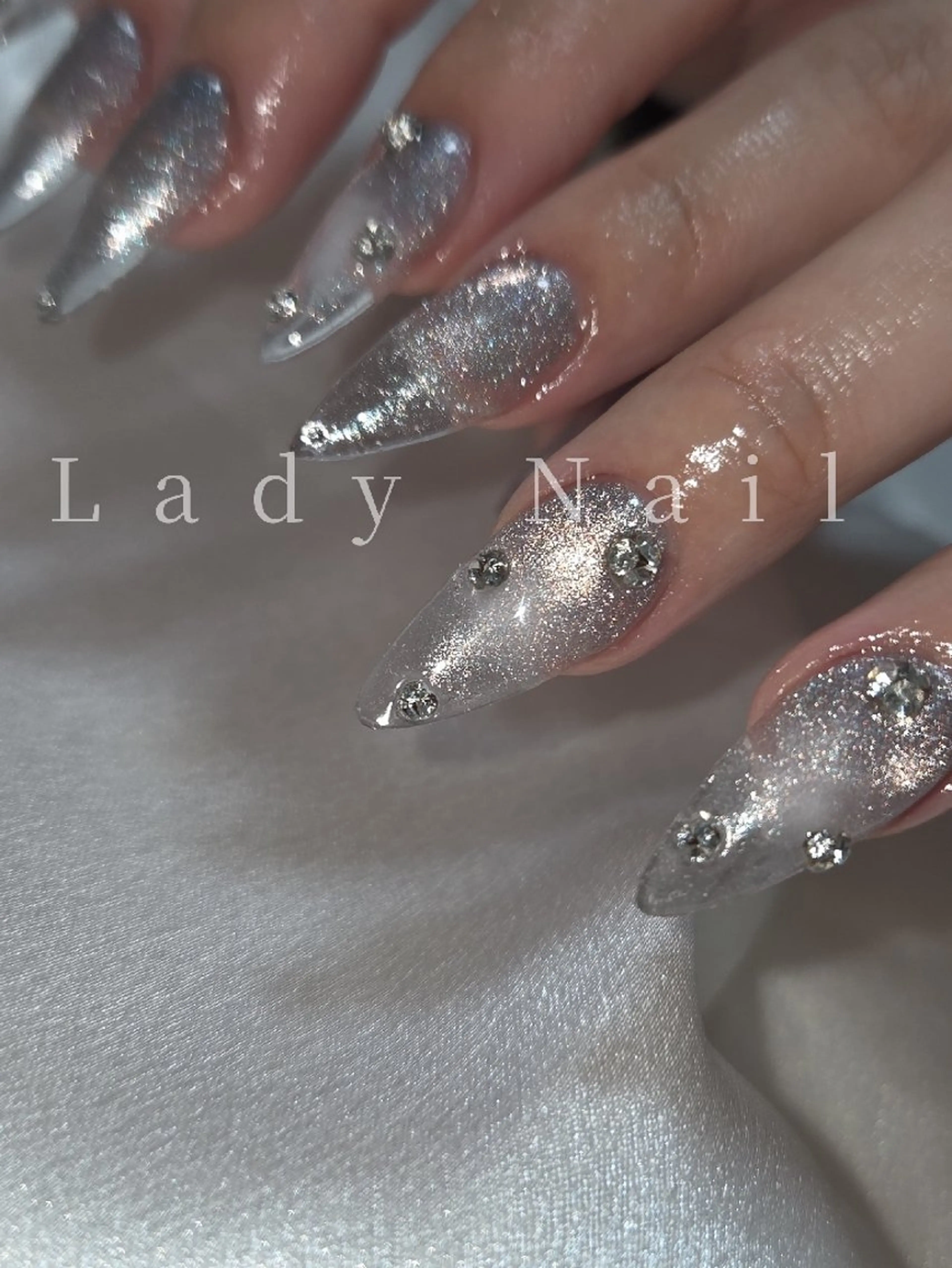 ネイル マグネットネイル スカルプネイル Lady Nail Kiyokaのネイルデザイン