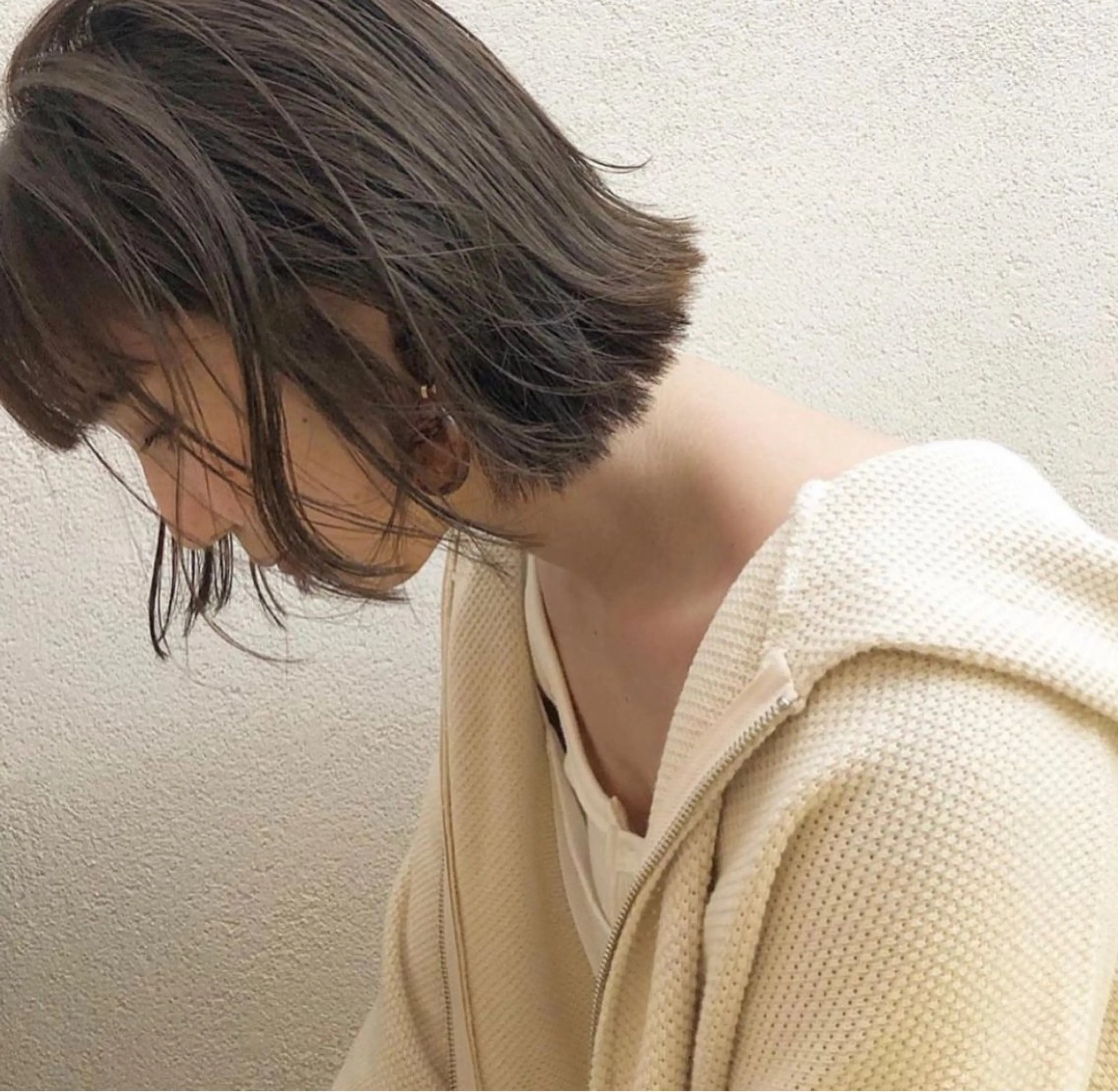 ミディアム カラー ブリーチ 透明感カラー ハイライトカラー ハイライト kakeru/ボブ パーマ/レイヤーのヘアスタイル