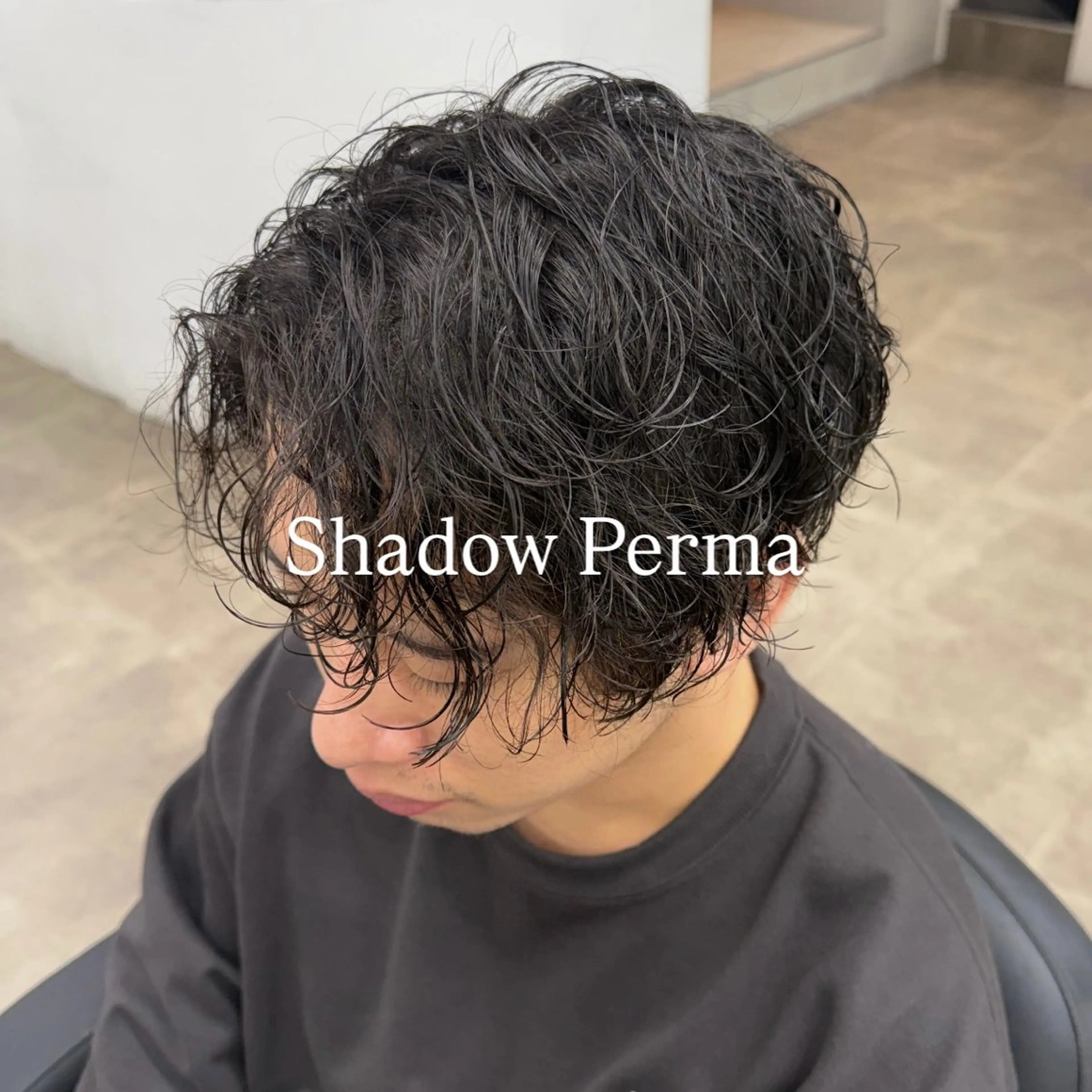 ミディアム カット パーマ トリートメント メンズ特化美容師 🐈‍⬛RUNAのヘアスタイル