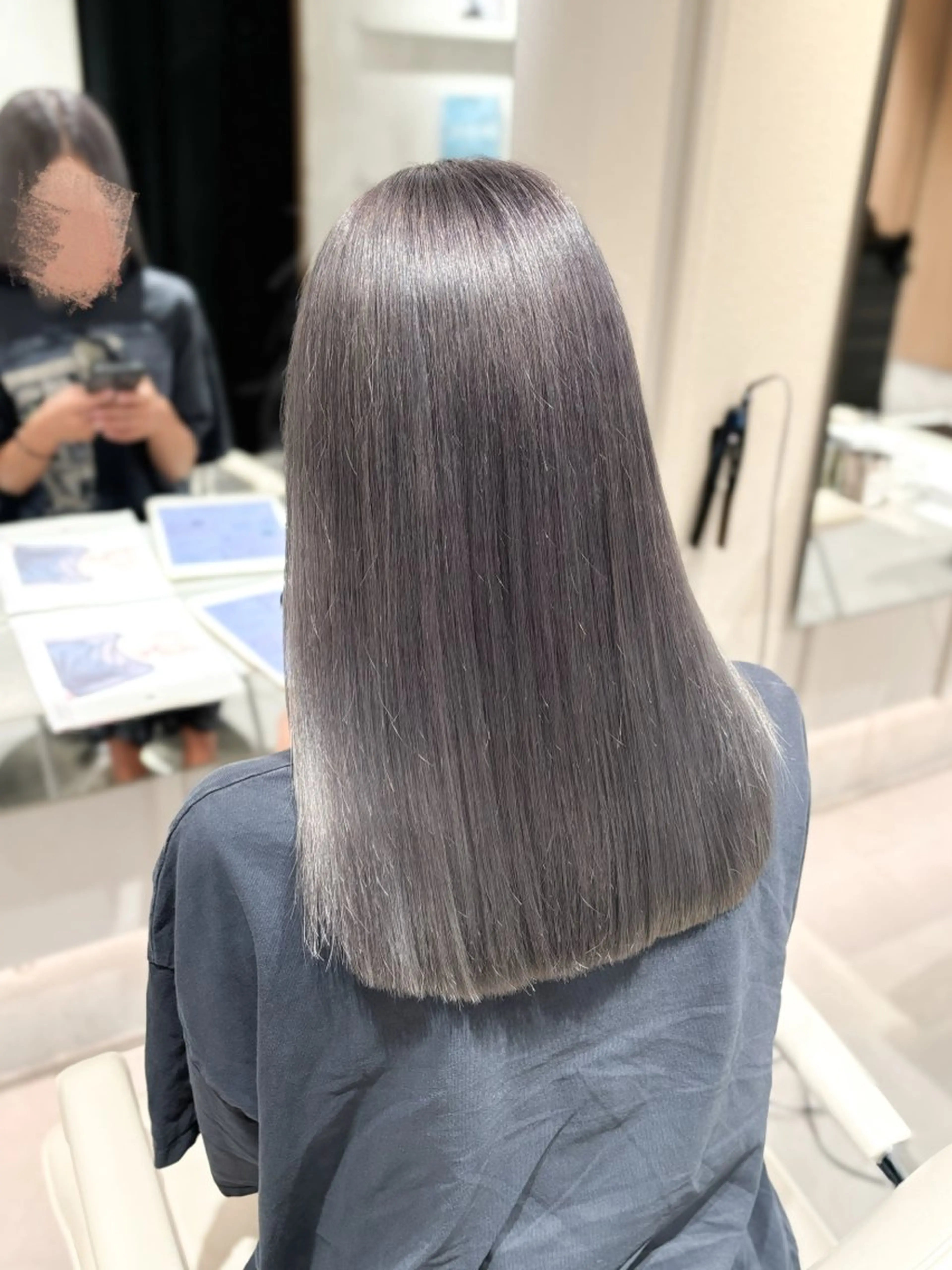 ミディアム カラー カット ヘアカラー トリートメント 艶髪カラー/ レイヤー/yuiのヘアスタイル