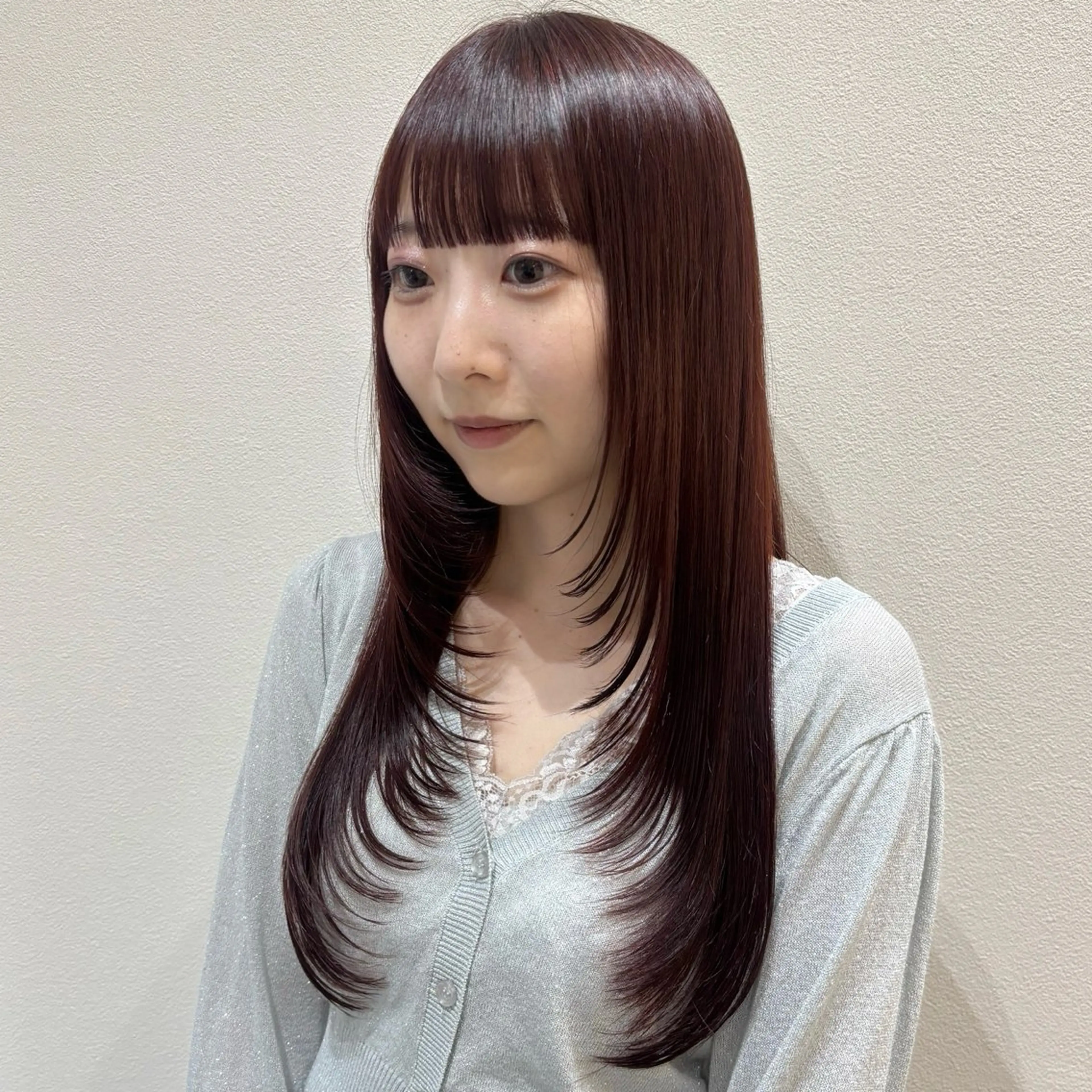 ロング レイヤーカット fuyuna レイヤーカット🖤のヘアスタイル