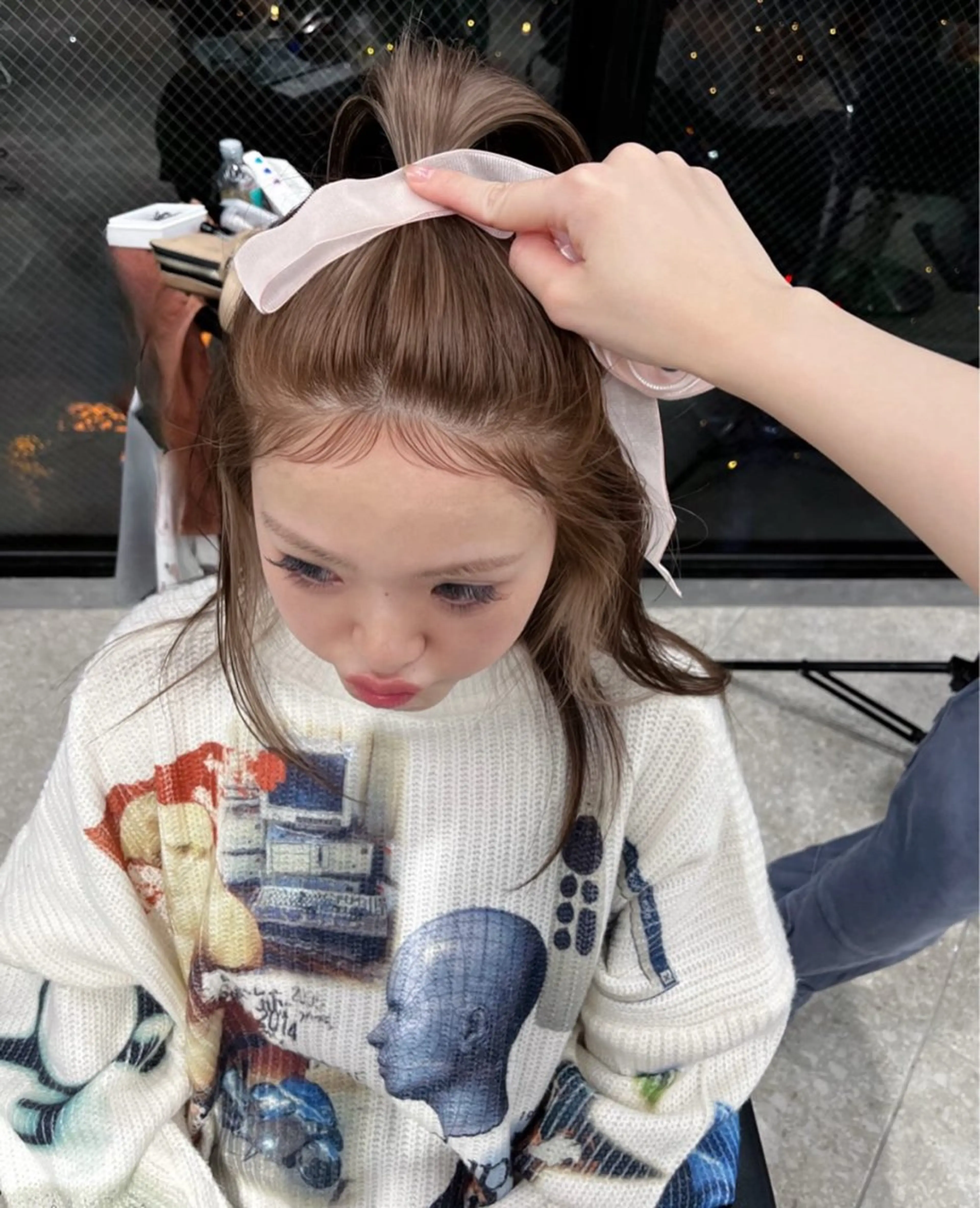 パーマ PELE ハイトーン RIMUのヘアスタイル