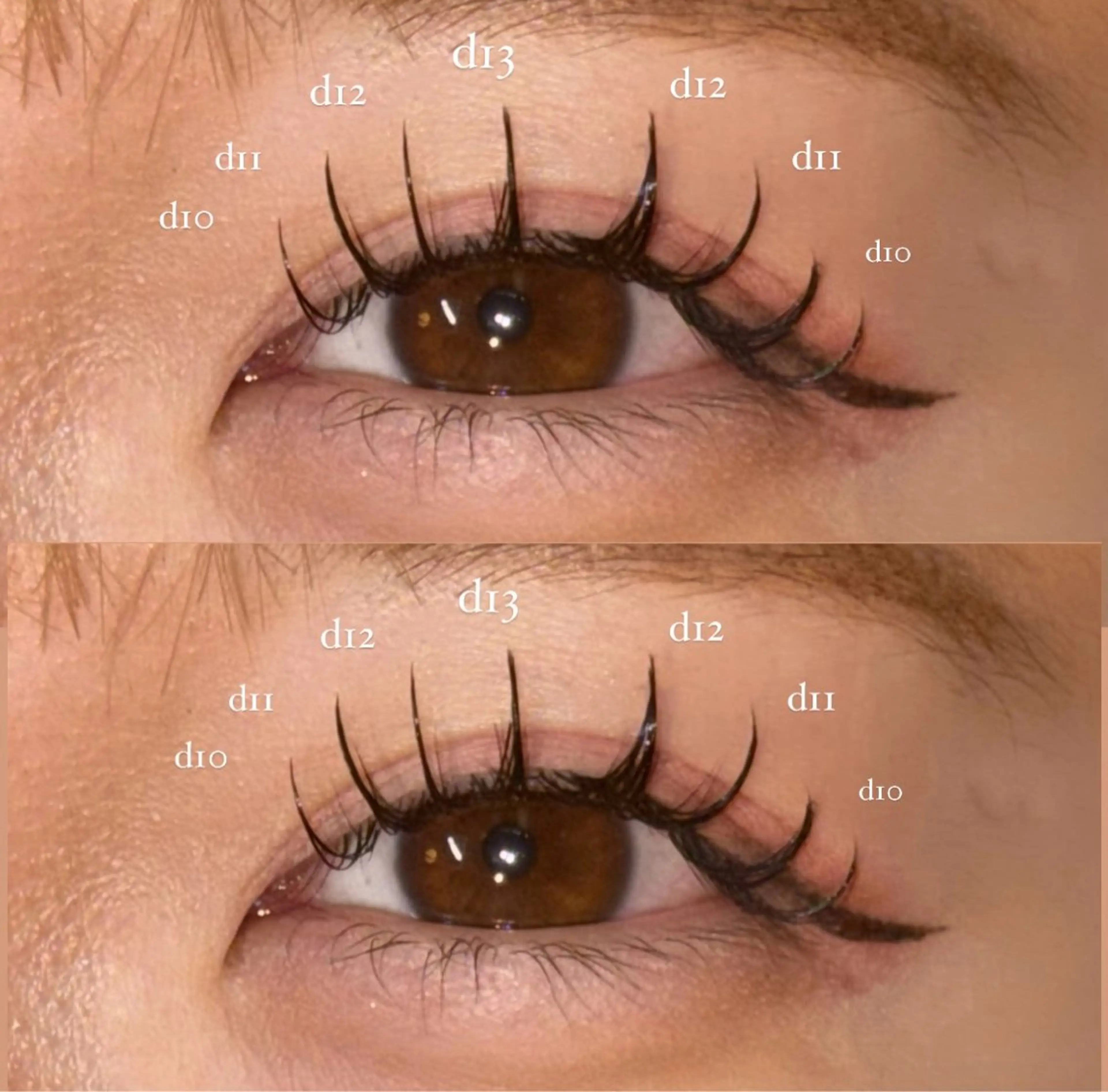 マツエク・マツパ フラットラッシュ まつげパーマ 下まつげエクステ 一重×まつ毛パーマ NORA senaのマツエク・マツパデザイン