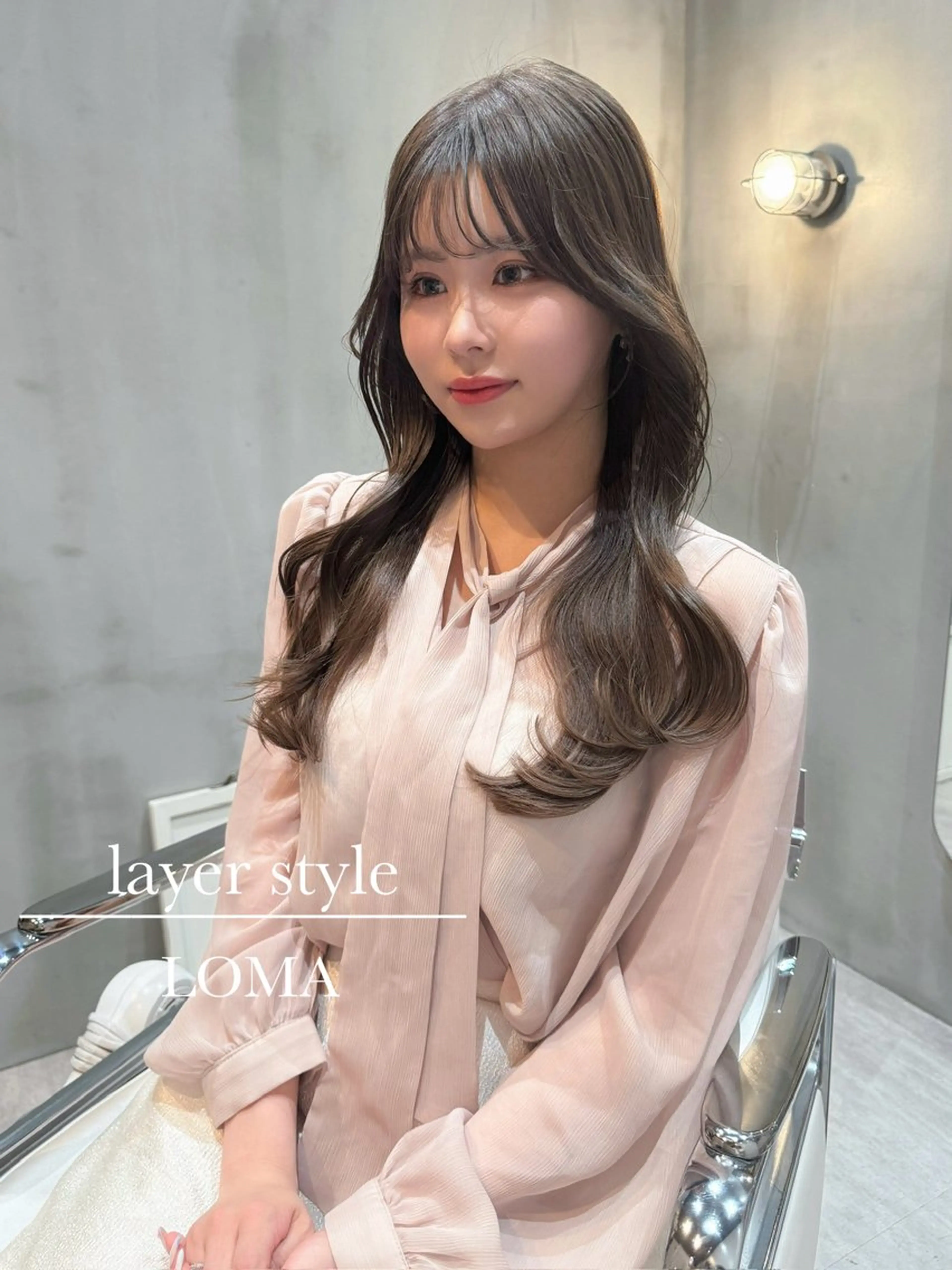 【ご新規様🉐限定】ナチュラル韓国風🇰🇷レイヤーカット➕シルク艶カラー➕髪質改善5stスチームTr 透明感 暖色の写真