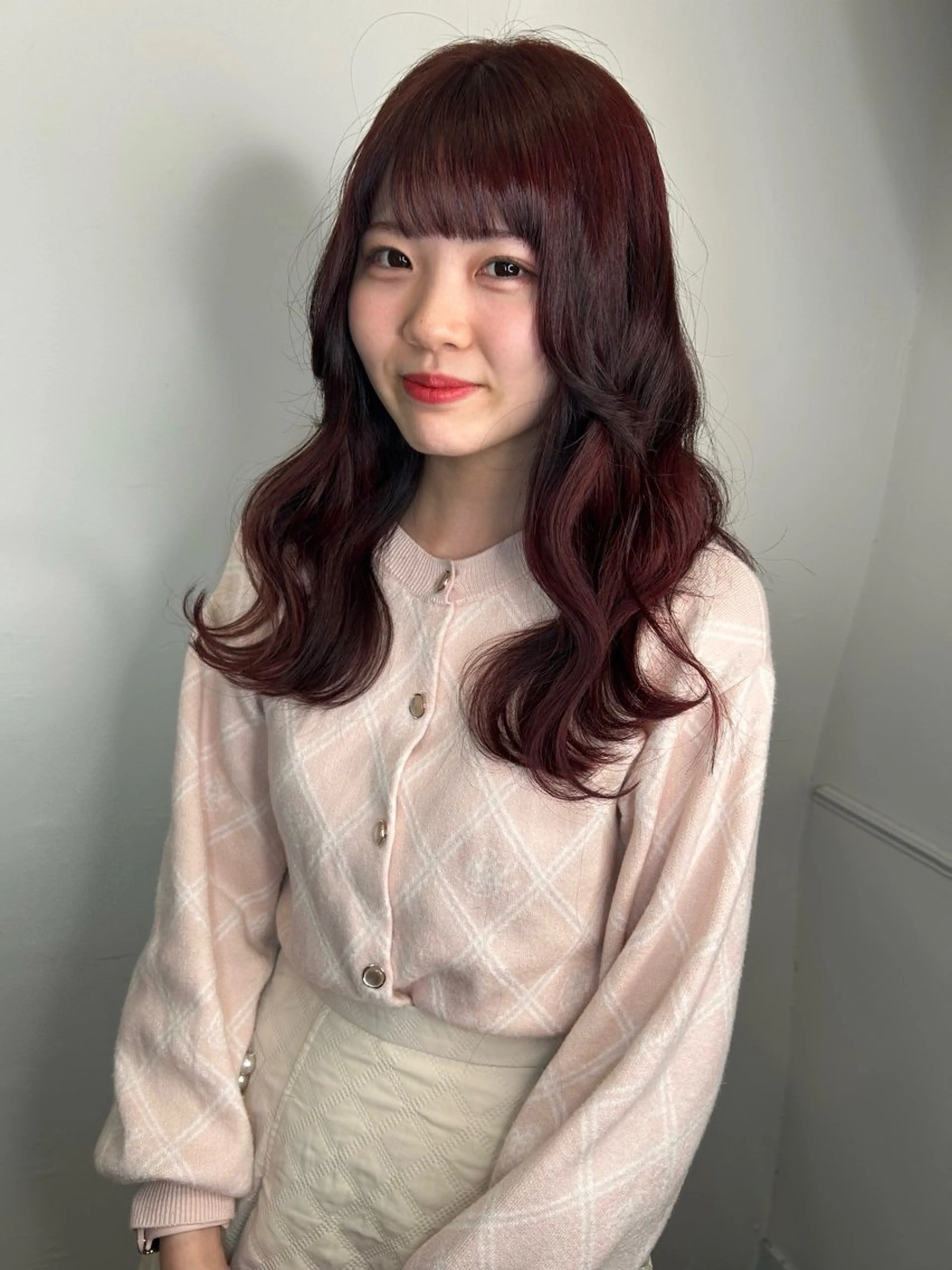 ロング カラー ブリーチ ブラウンカラー ブリーチなしカラー ピンクカラー ピンクブラウン 透明感カラー/レイヤ ー🌙Honokaのヘアスタイル