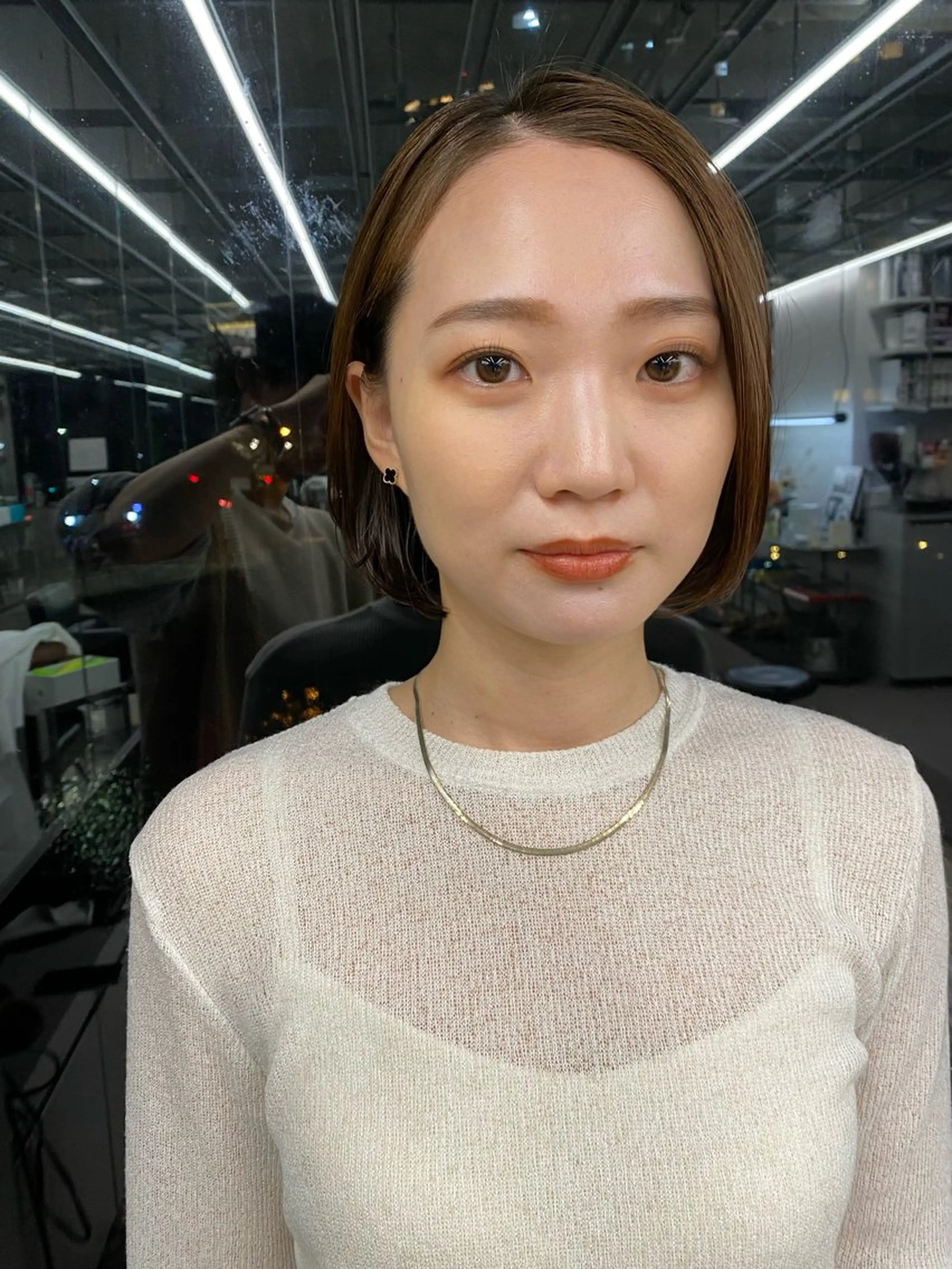 ショート カラー カット ヘアカラー トリートメント 似合わせカット レイヤー/ボブのヘアスタイル