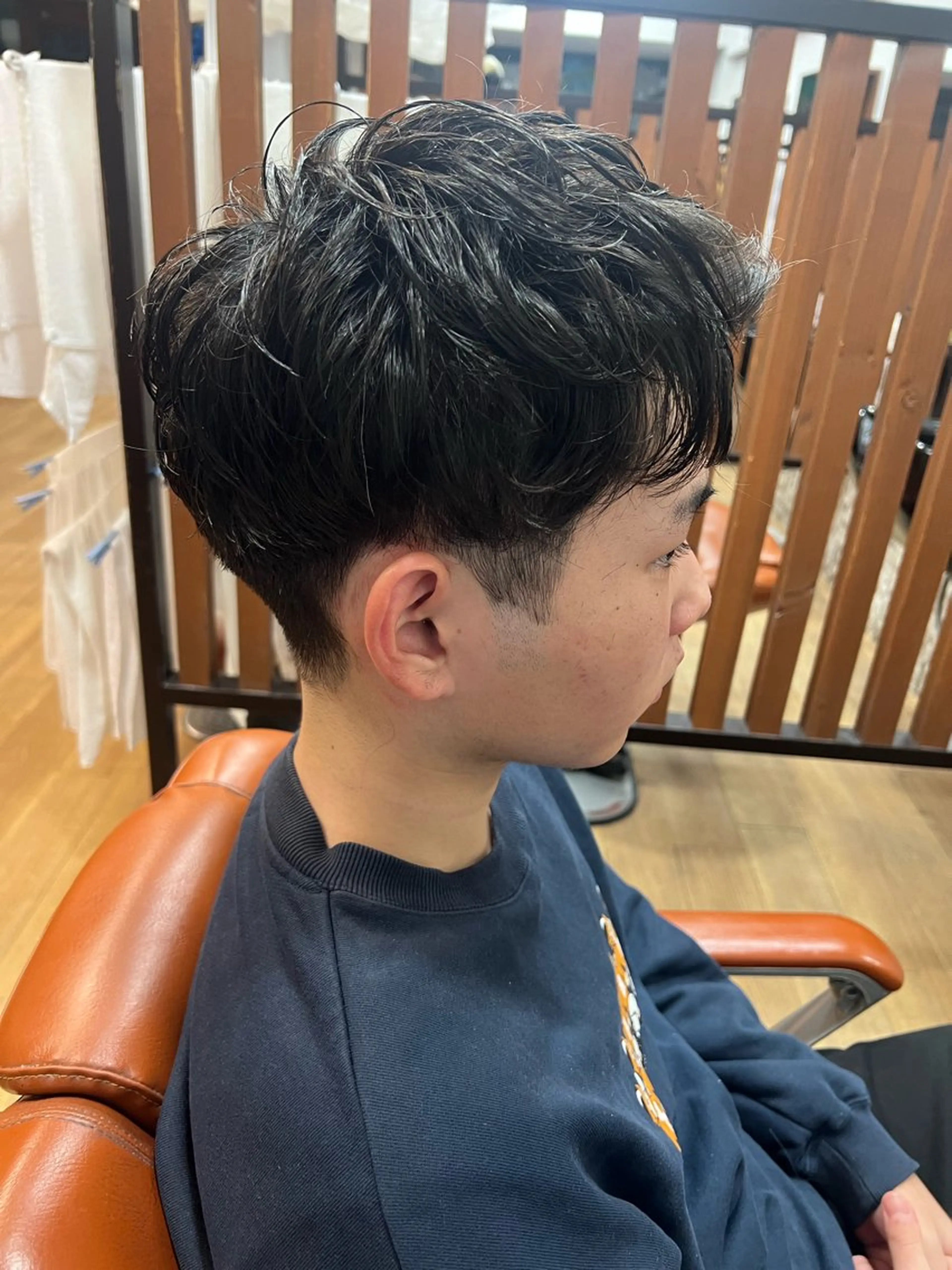 パーマ メンズ 渡邉 来伸のヘアスタイル