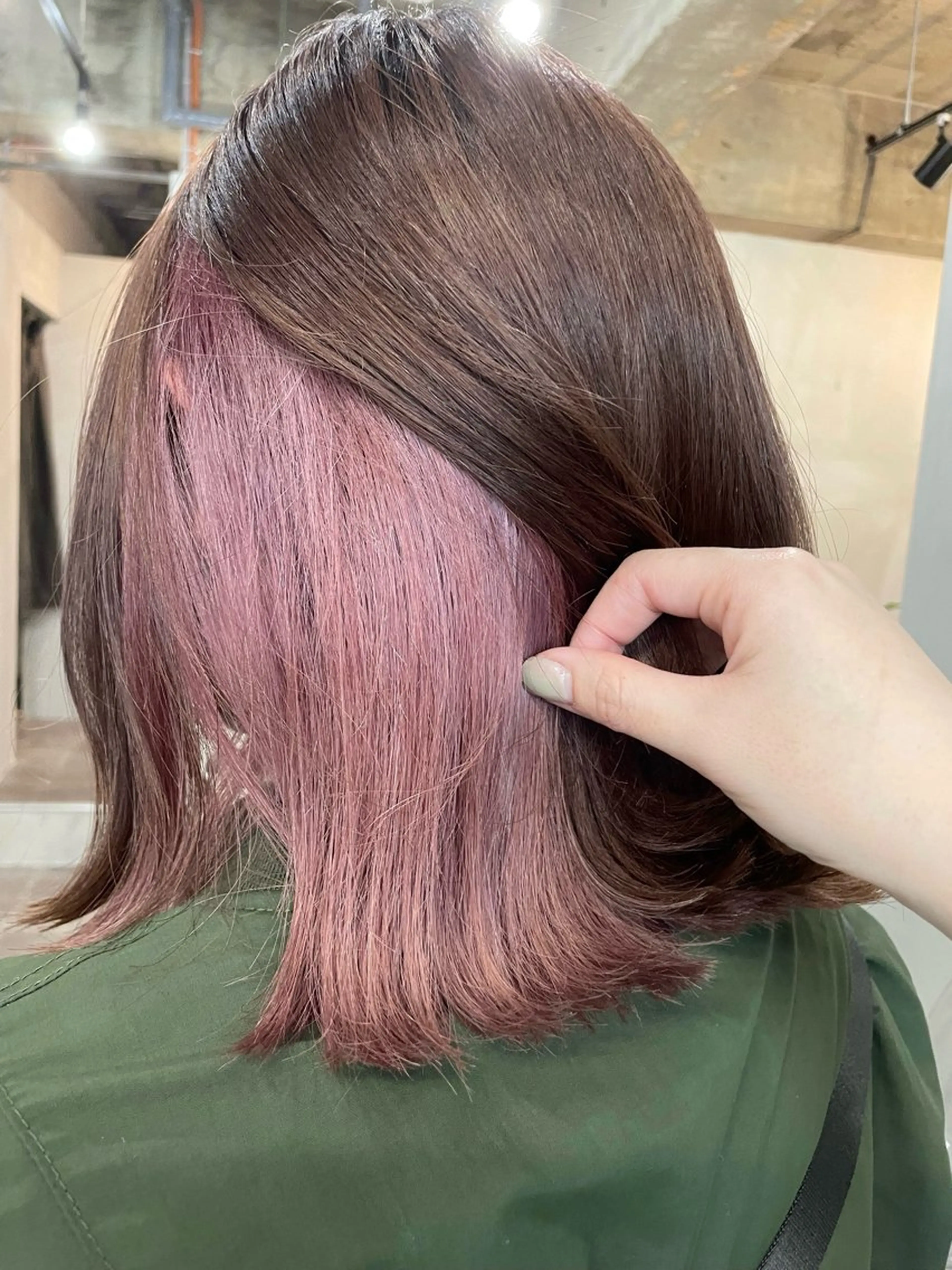 ミディアム トリートメント ヘアカラー トリートメント ALLEN hair /まなのヘアスタイル