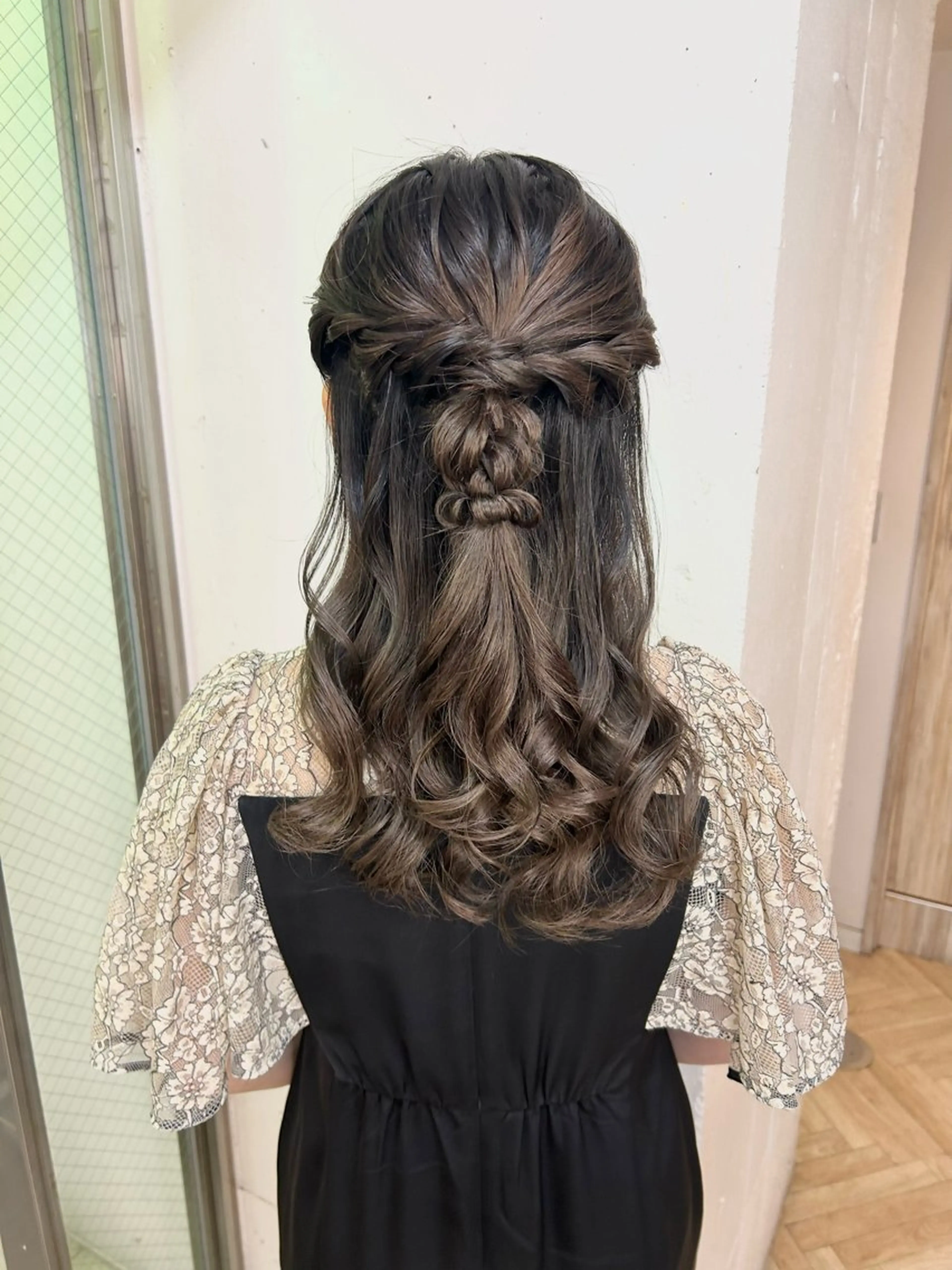 ロング ヘアアレンジ ♛︎ きっか ♛︎ ヘアアレンジ🩵のヘアスタイル