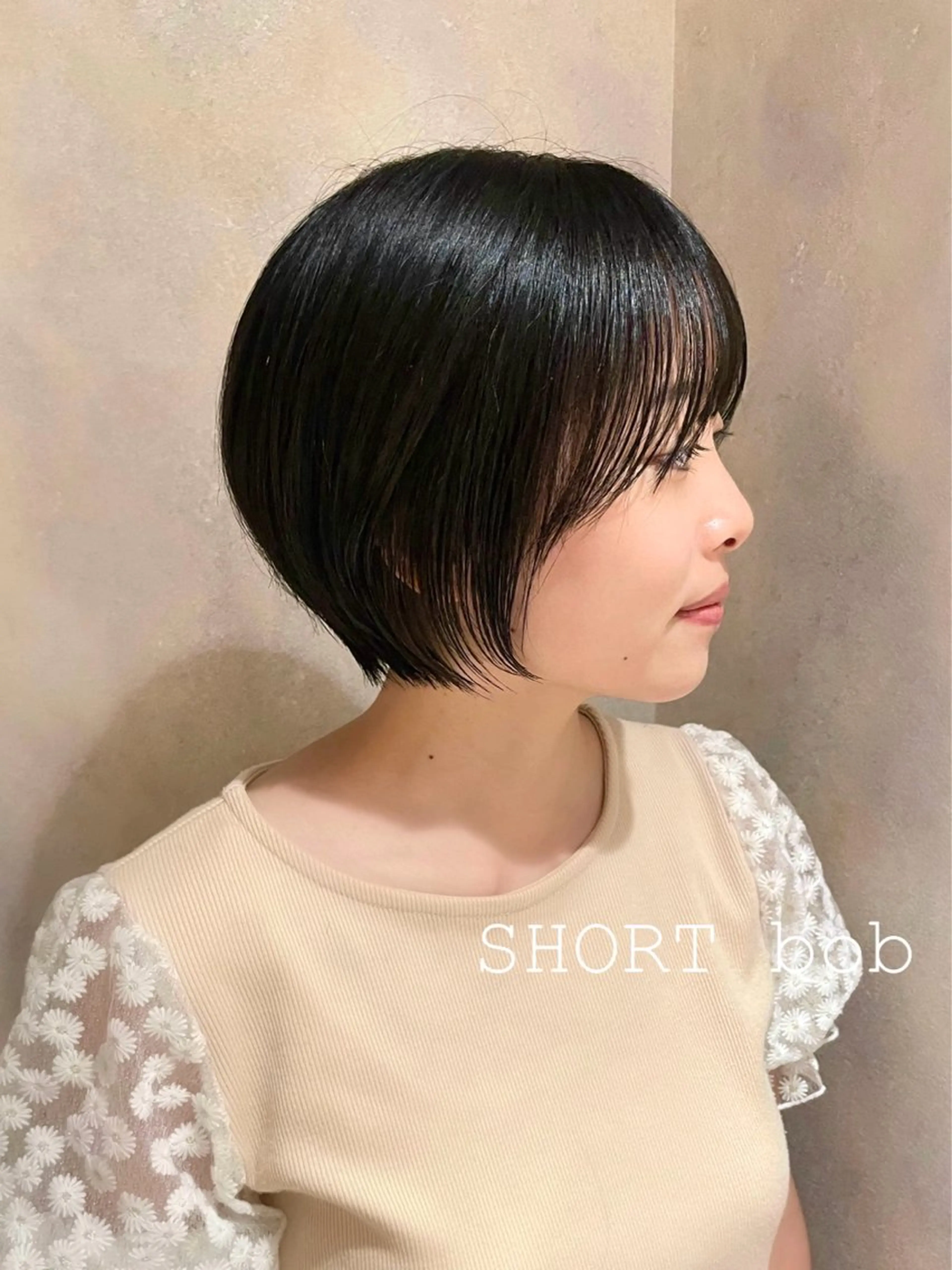 ショート カラー カット トリートメント ショート/ボブ/ 透明感カラー/ほのかのヘアスタイル