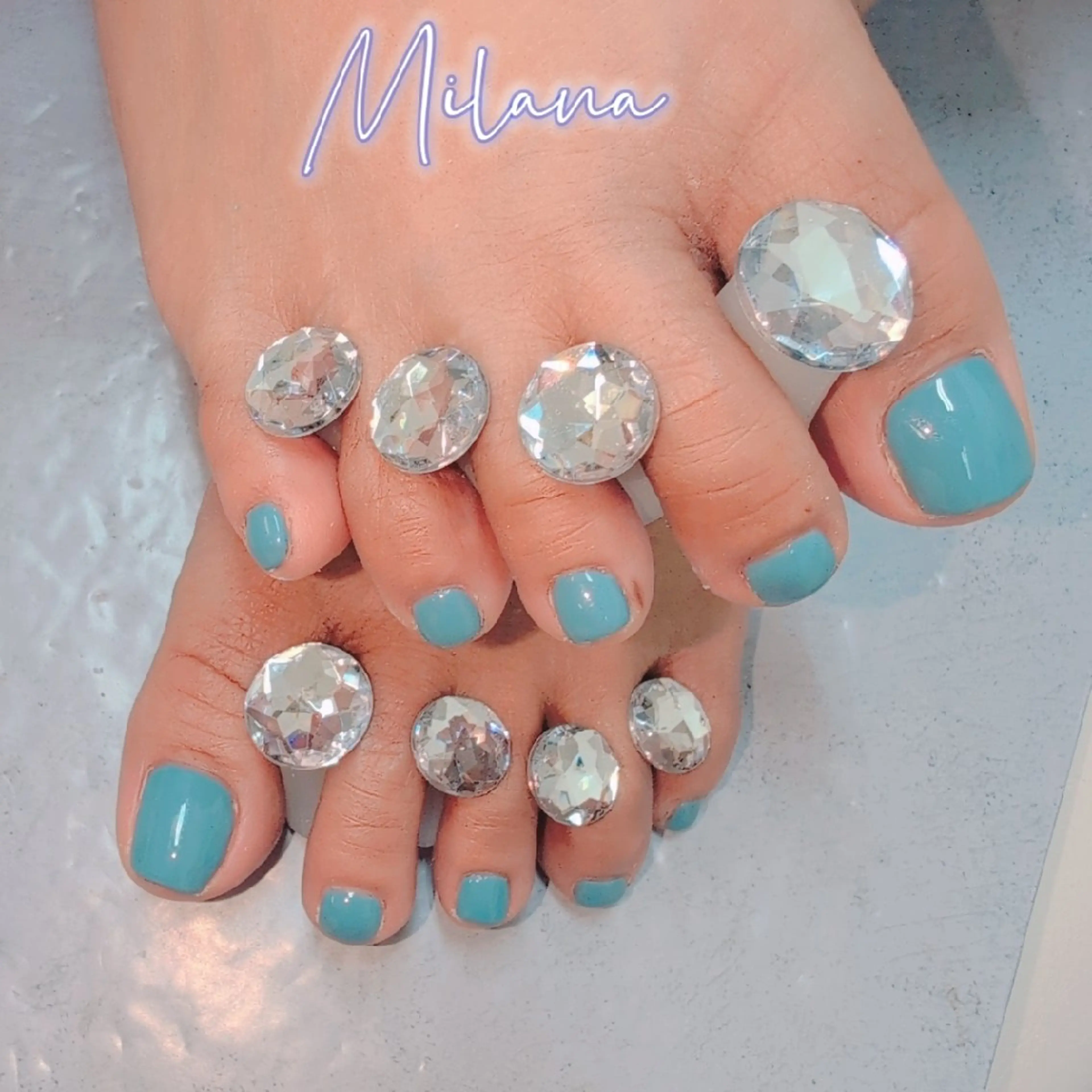 ネイル フットネイル ワンカラーネイル フットネイル Milana 川瀬のネイルデザイン