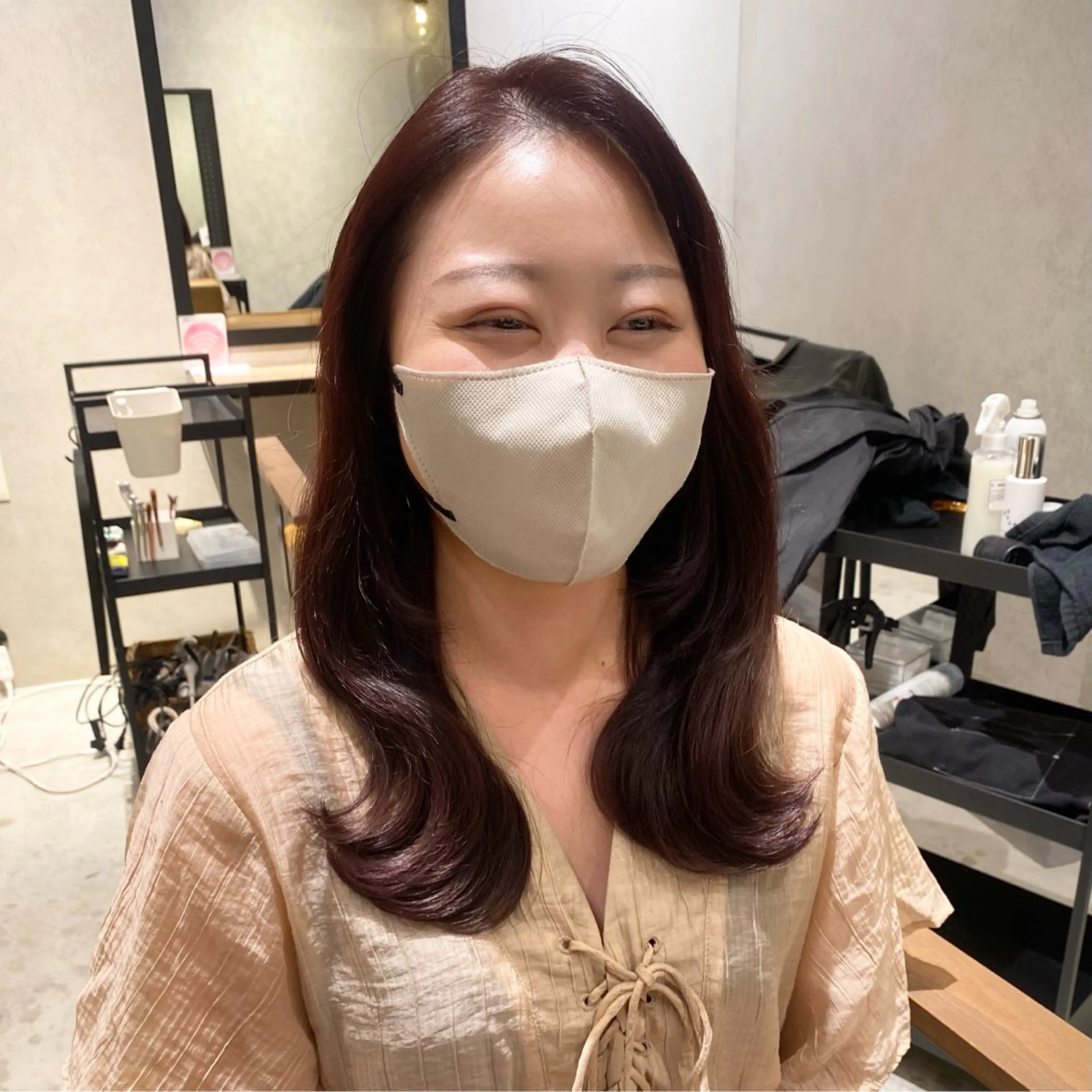 セミロング Natsuki/韓国 ボブ/レイヤーカットのヘアスタイル