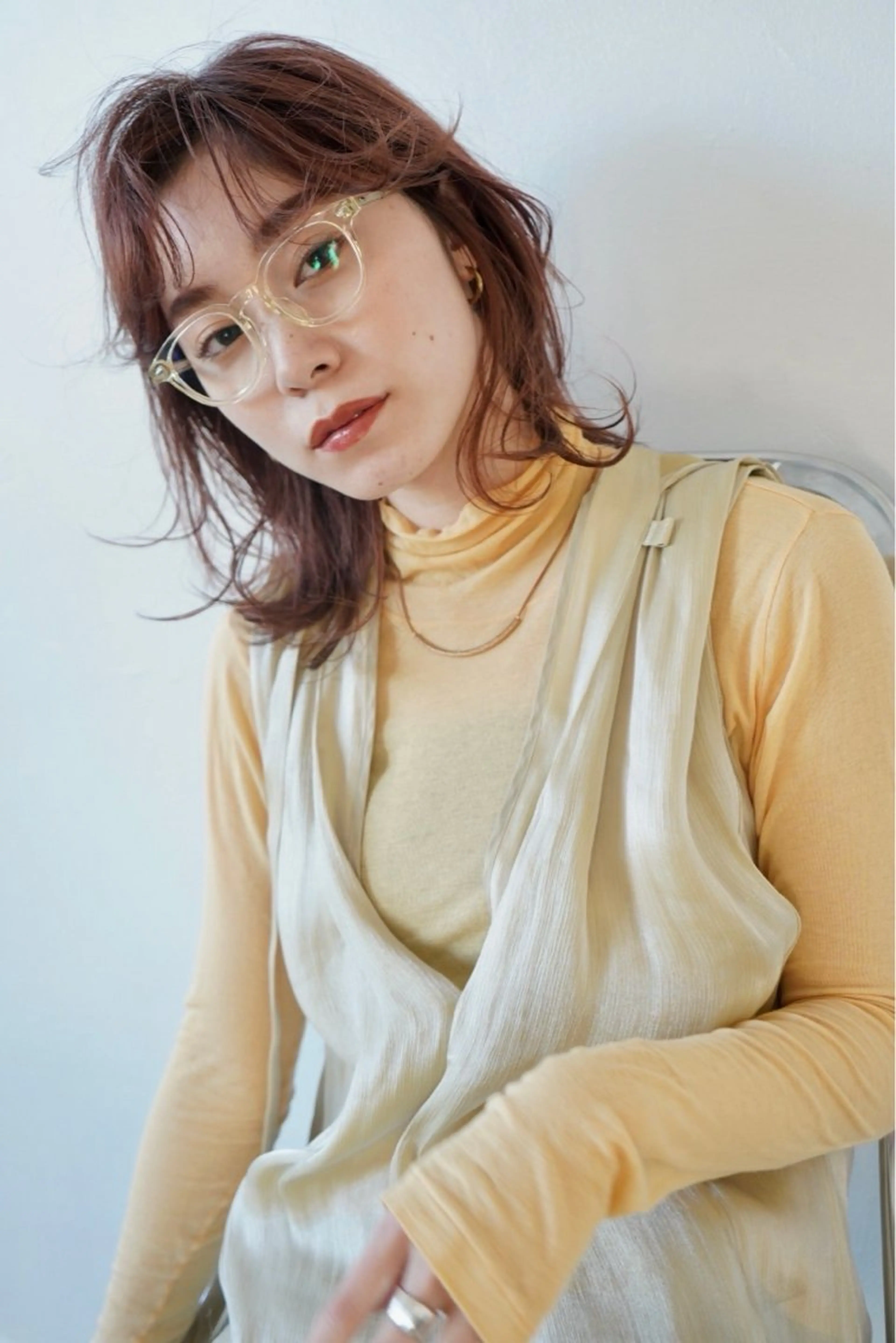 ロング 韓国風レイヤー/新潟 /小新/愛咲🎀のヘアスタイル