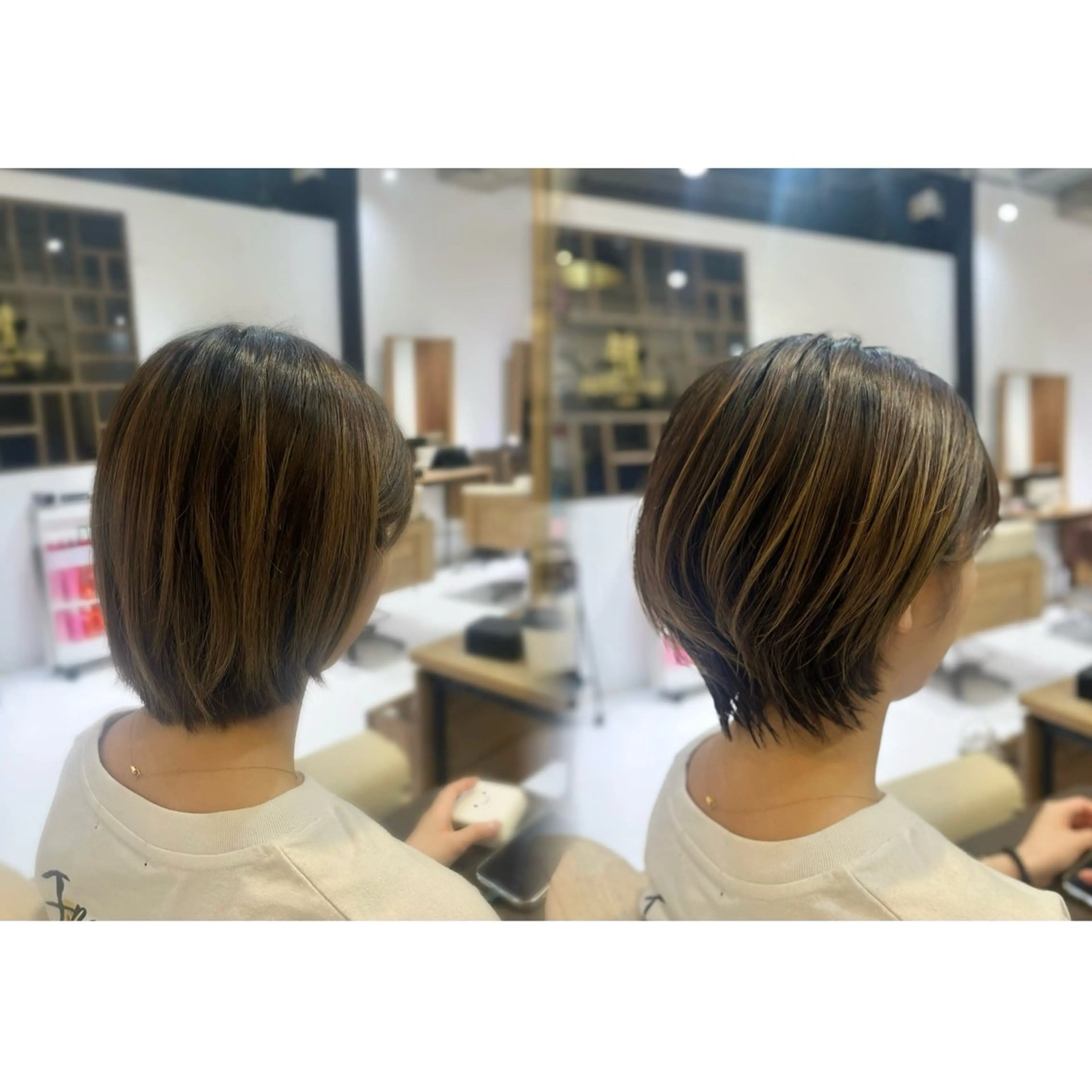 ショート レイヤーカット たぐち はるなのヘアスタイル