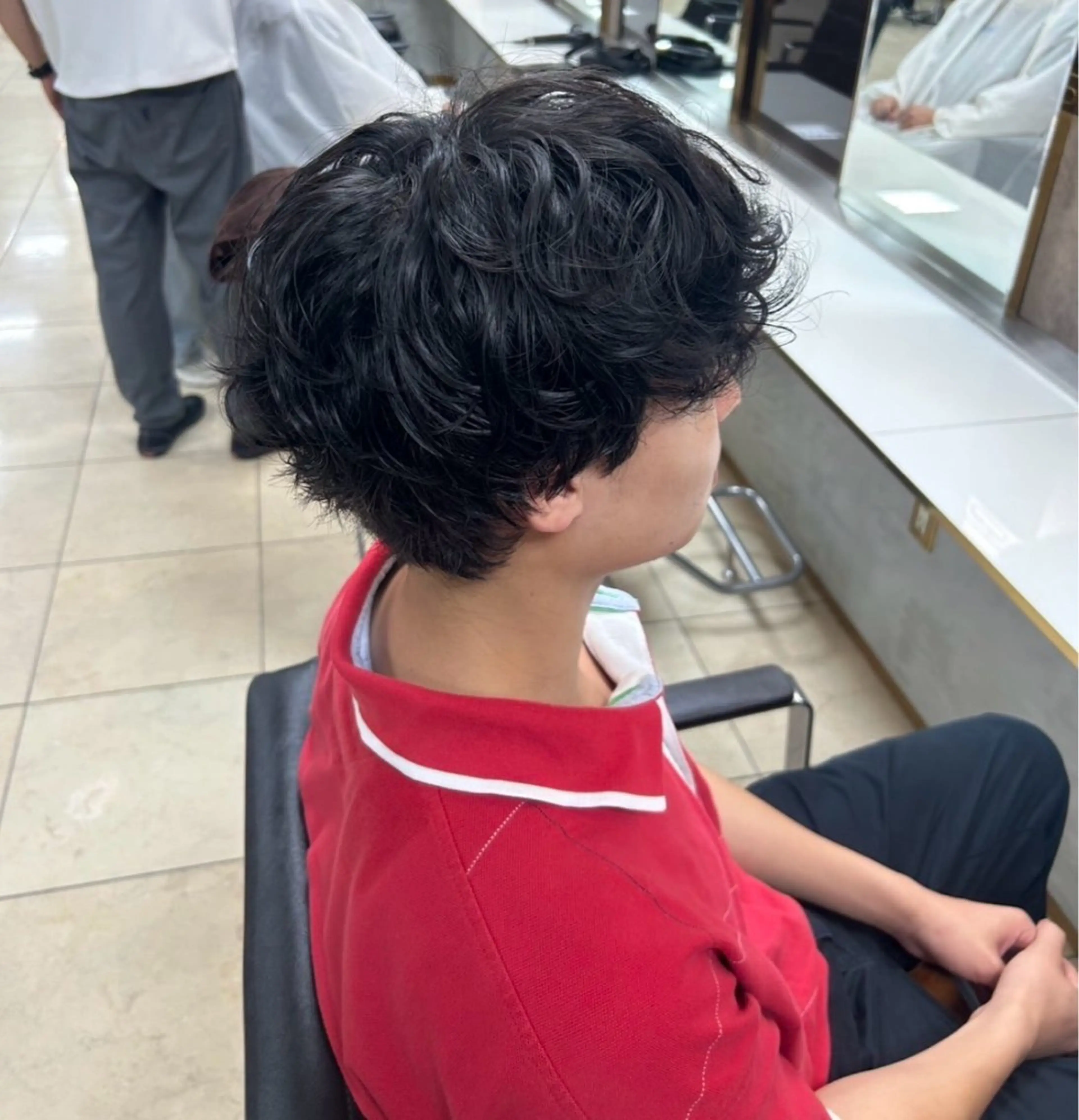 ショート パーマ メンズ パーマ LAQUALITE SHIHOKO🌸のヘアスタイル