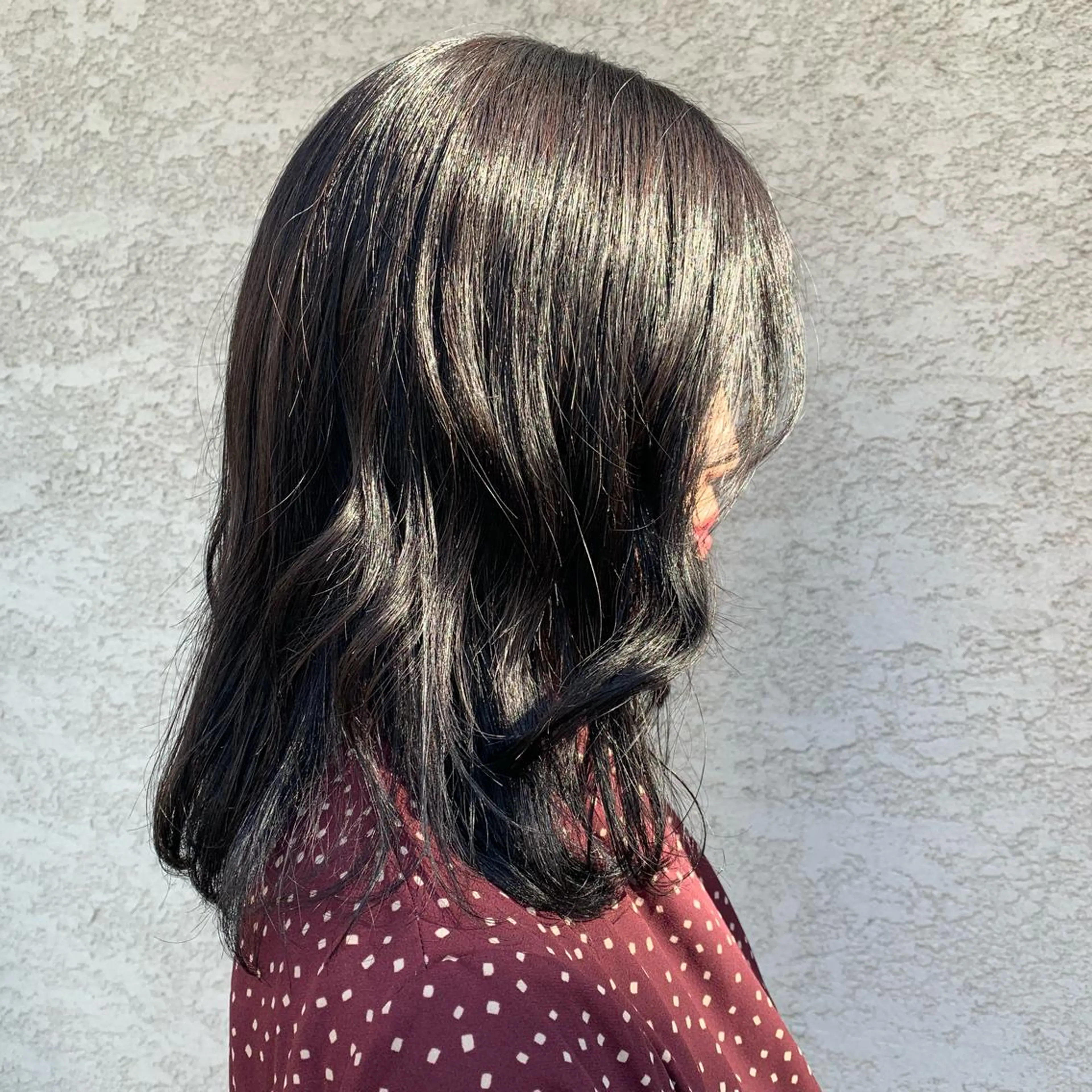 ミディアム カラー ヘアアレンジ ブルーカラー ブルージュ 韓国×巻ける髪質改善 💍maki💍のヘアスタイル