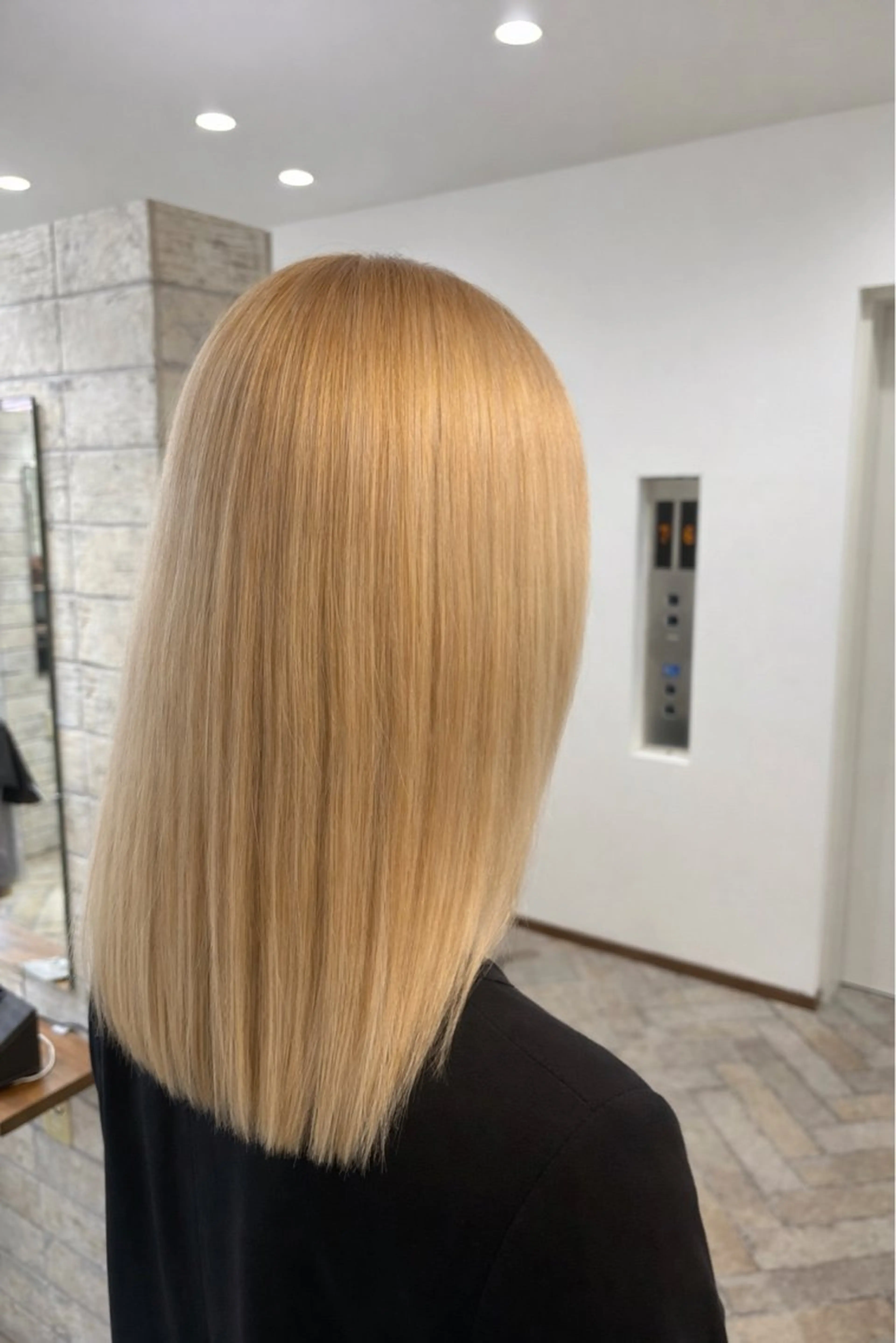 セミロング カラー カット ヘアカラー トリートメント 髪質改善カラー/ 結べるレイヤー/文野のヘアスタイル