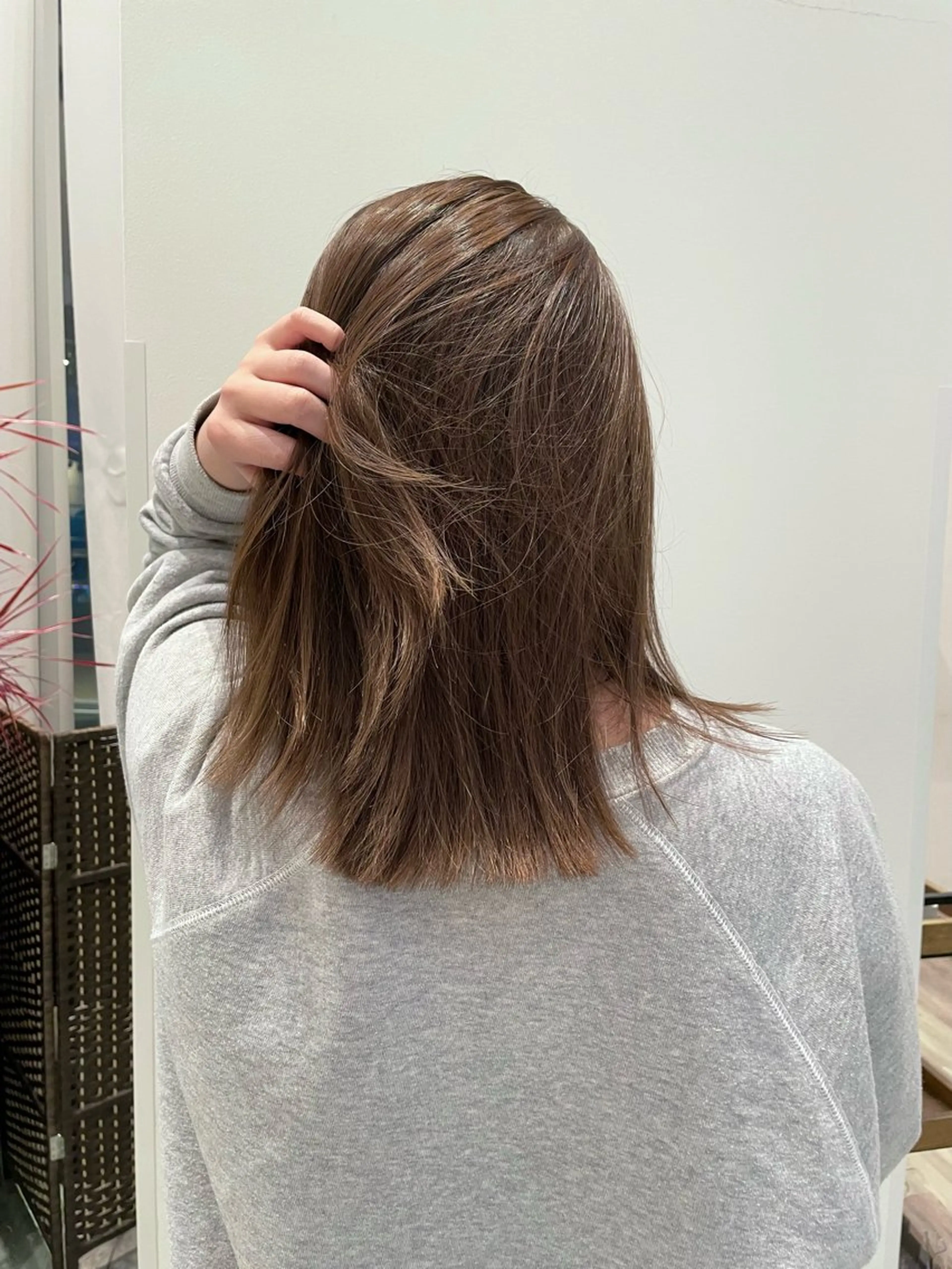 ミディアム カラー 透明感カラー オリーブカラー ♡ktwoかな /透明感カラーのヘアスタイル