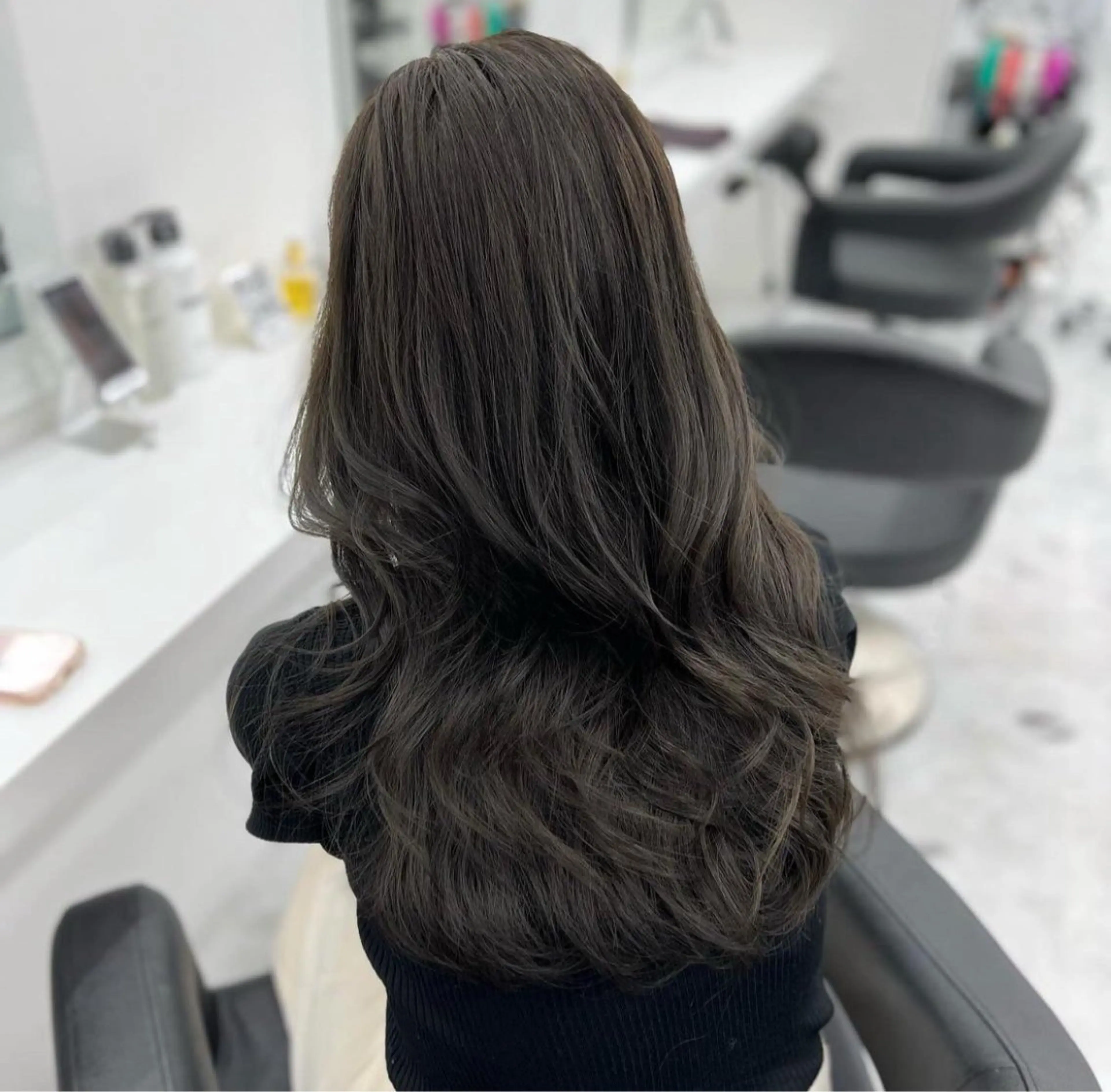 ロング カラー 透明感カラー トリートメント 🤍透明感推しカラー 🤍yui‪💞✨のヘアスタイル