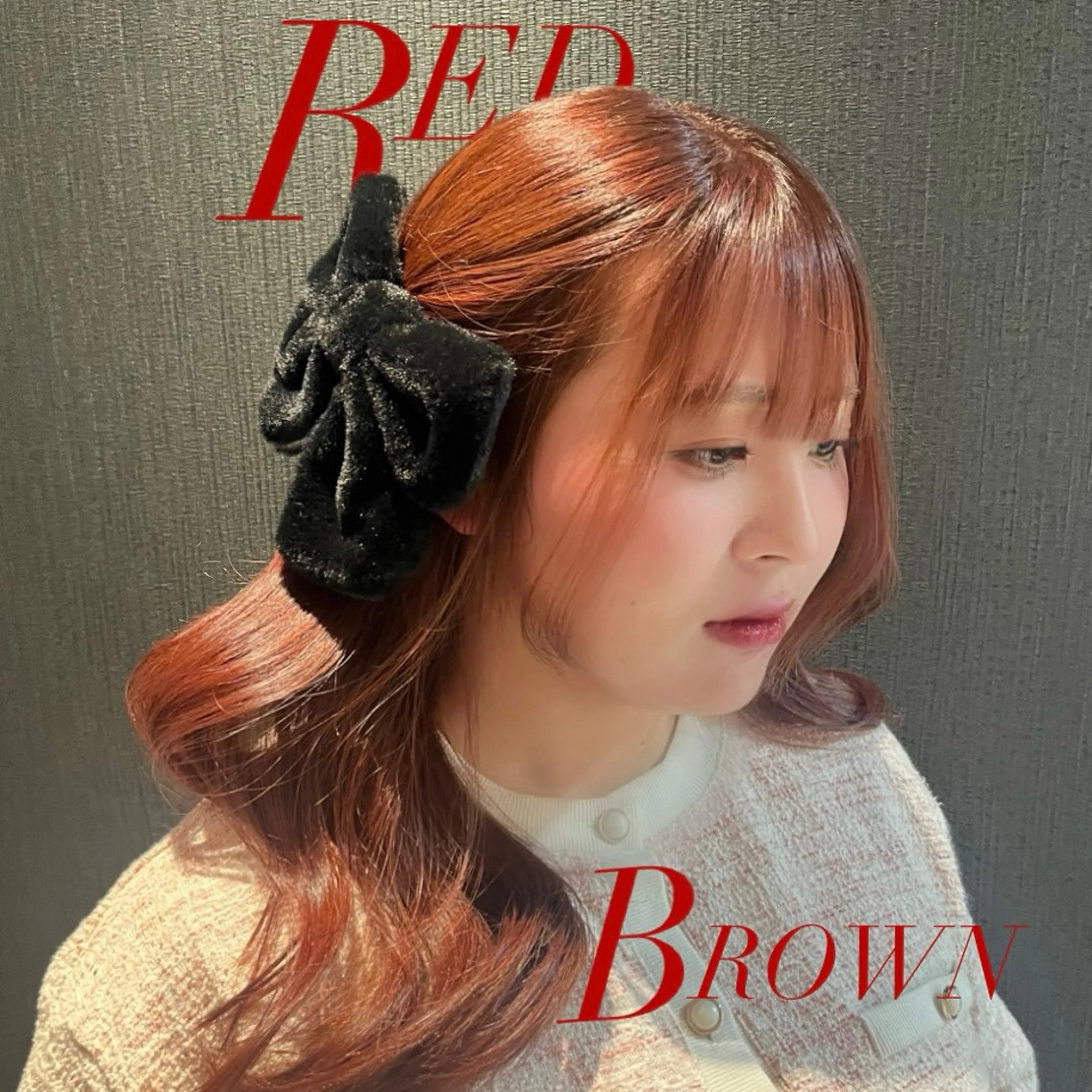 ロング カット ヘアカラー レイヤーカット/ フェミニン💕/鏡のヘアスタイル