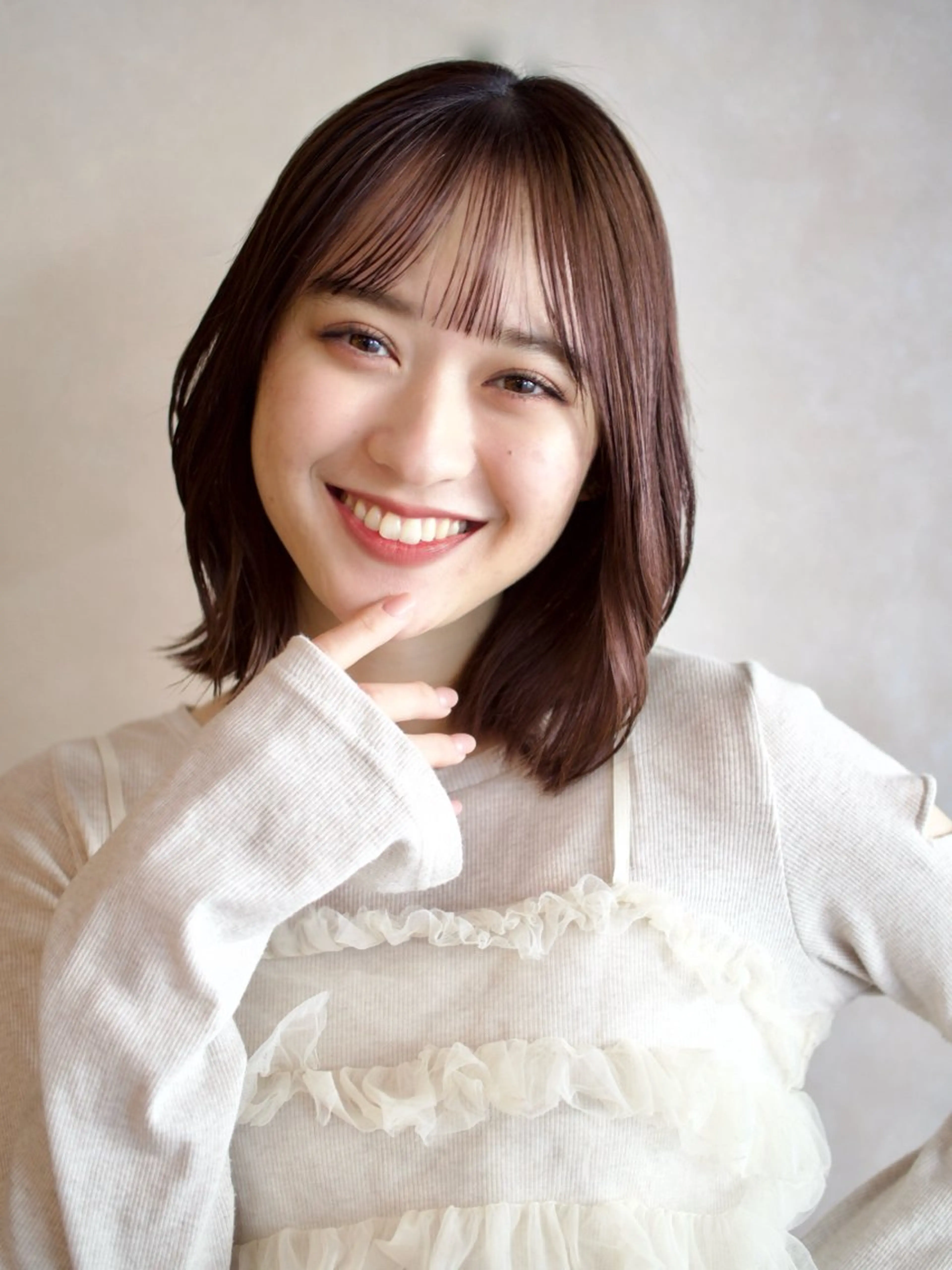 ミディアム カラー 越後 遥/ 透明感カラー🪞🤍のヘアスタイル