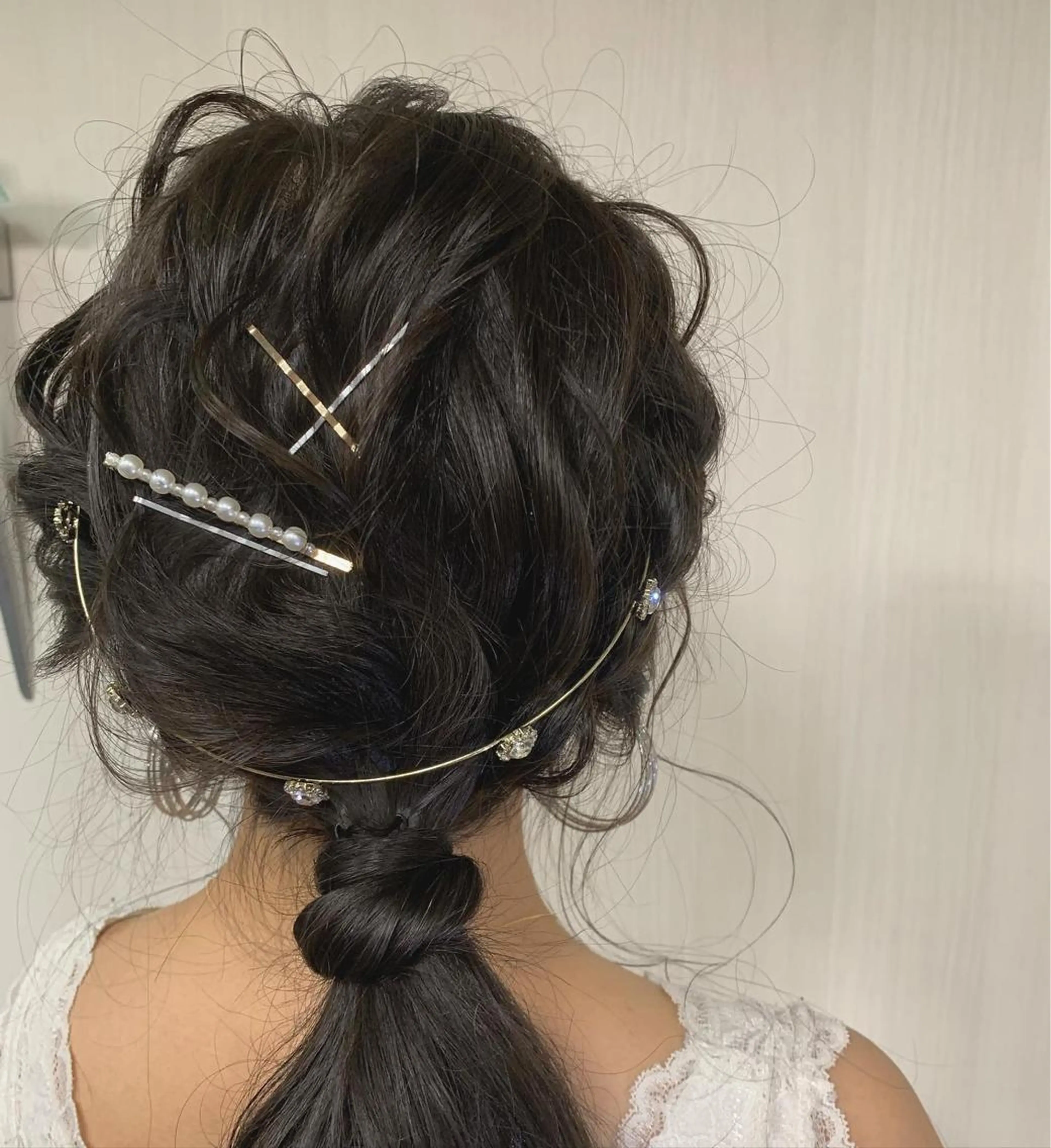 セミロング ヘアアレンジ ウスイマイコ カット/ケアカラーのヘアスタイル