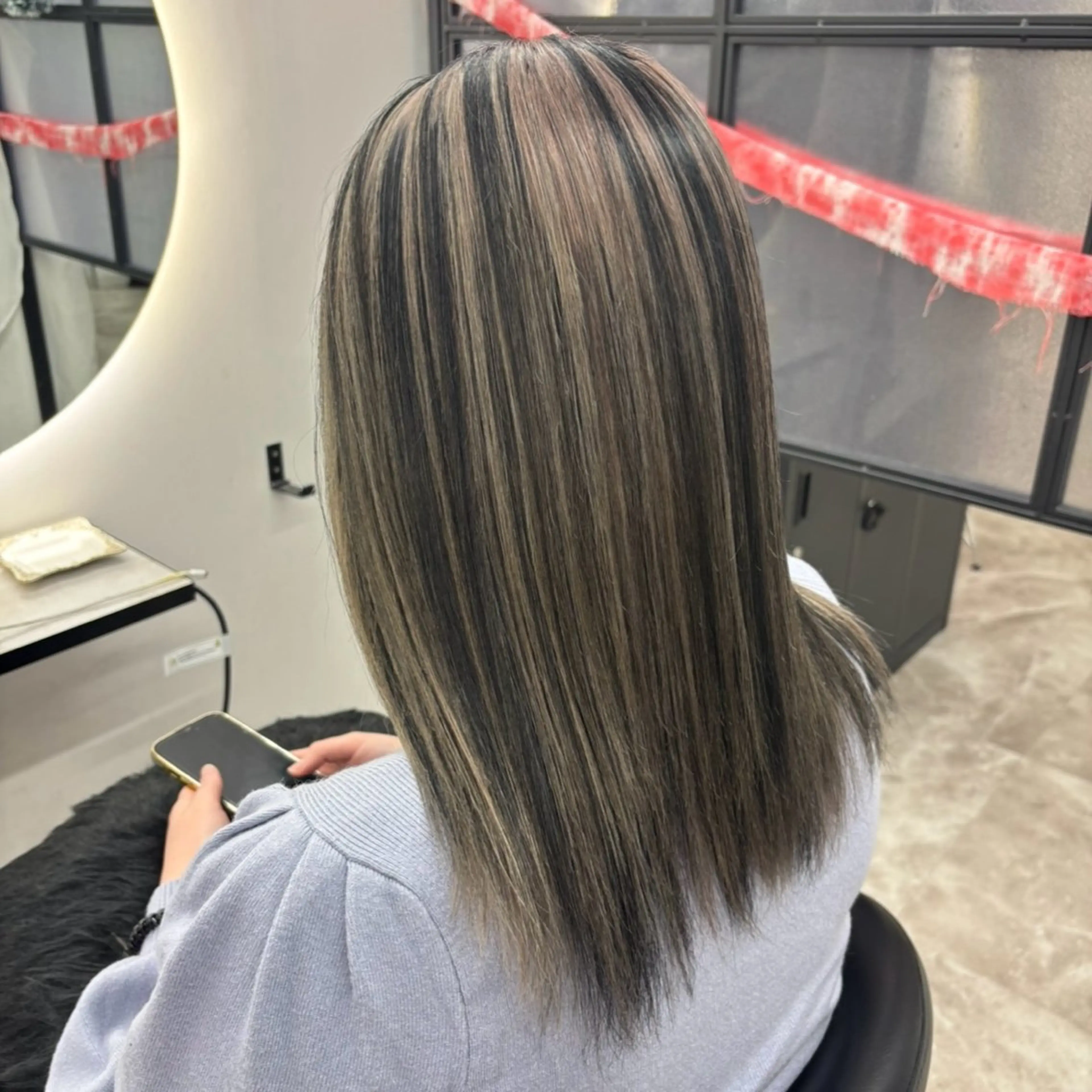 セミロング カラー ヘアカラー Ren. 🦋デザインカラーのヘアスタイル