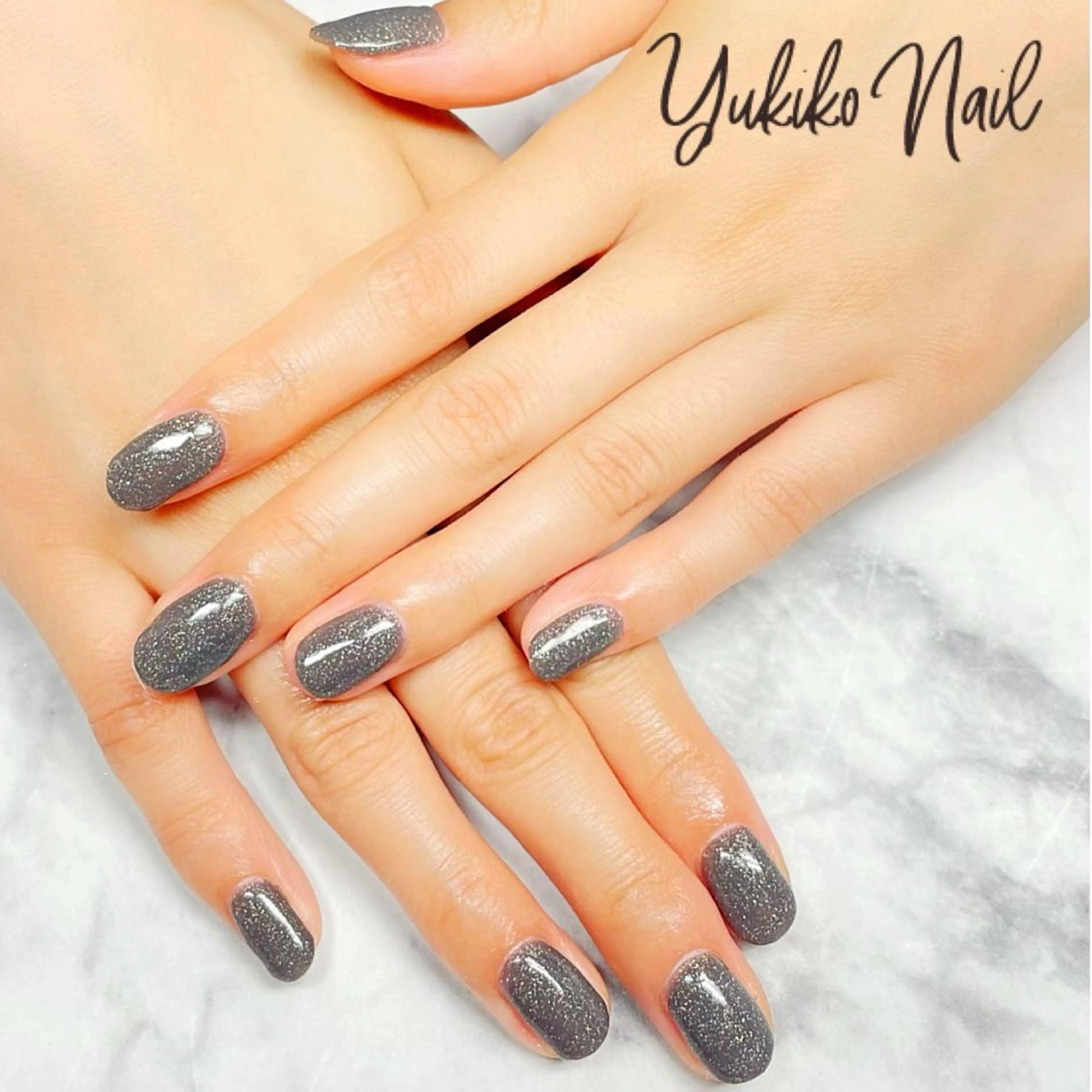 ネイル ラメ(グリッター) ハンドネイル ユキコ ネイルのネイルデザイン