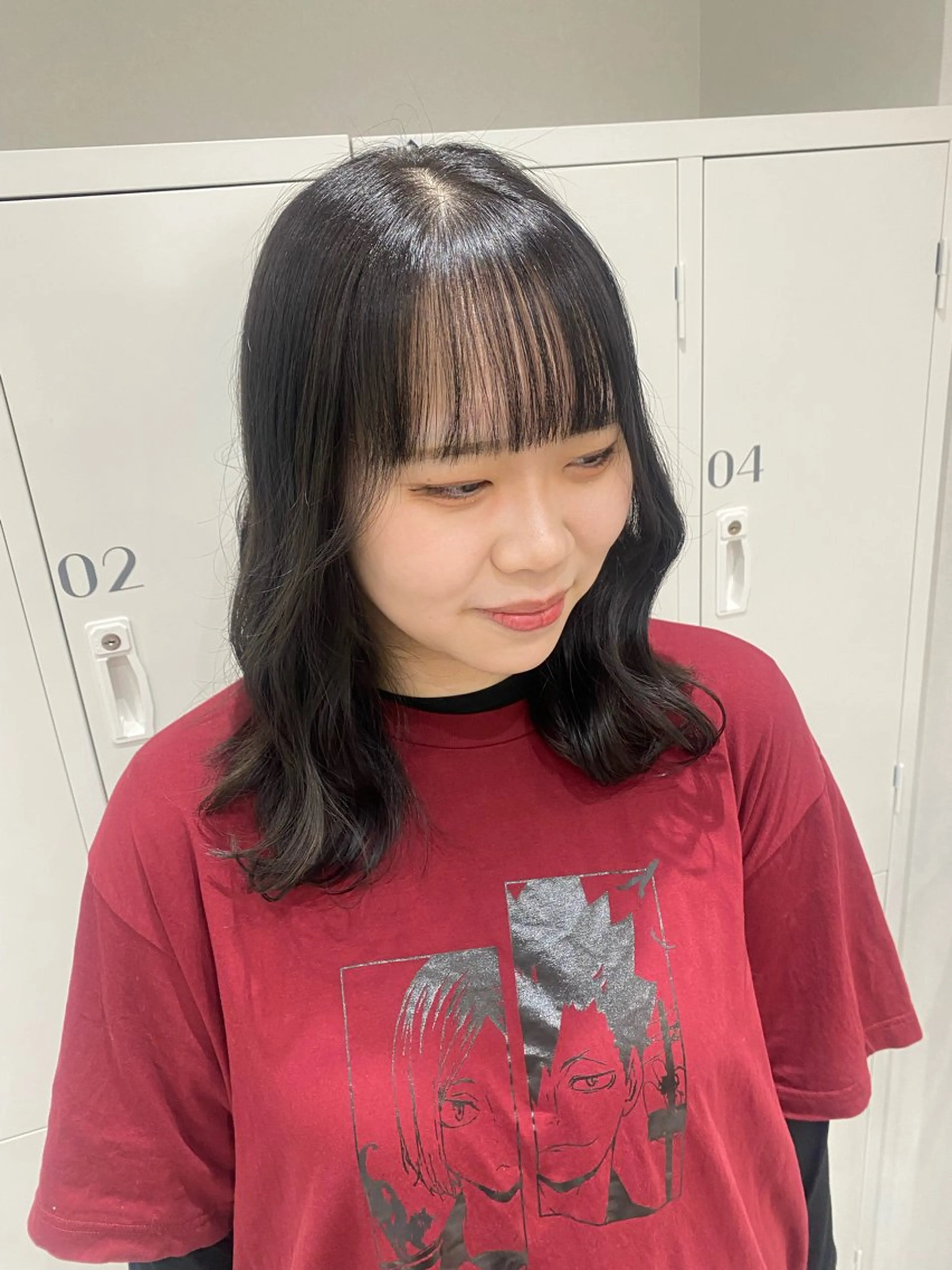 ミディアム カラー ヘアアレンジ グレージュ ヘアカラー ボブ /ニュアンス/ satomi🧸💖のヘアスタイル