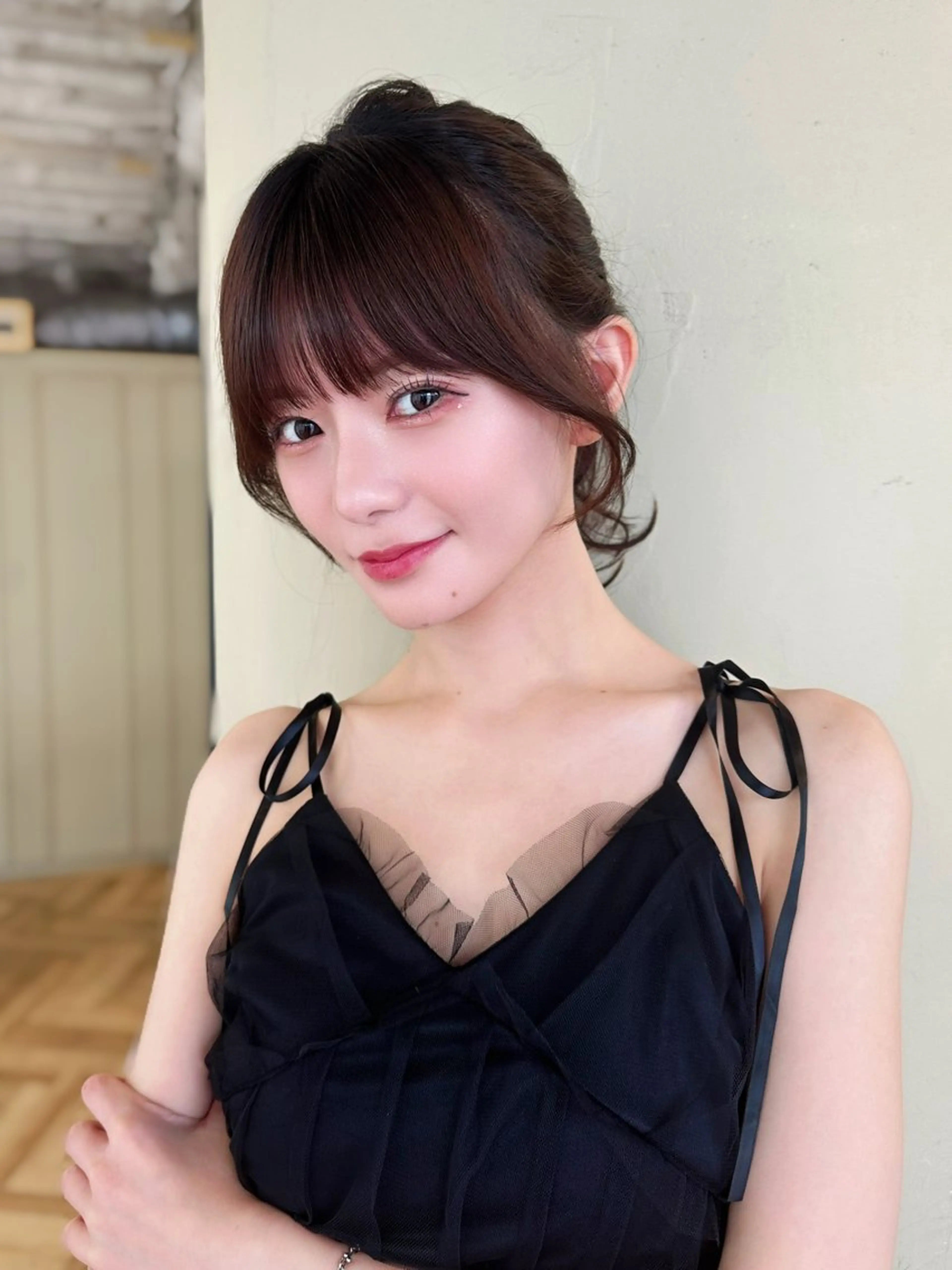 ミディアム レイヤー/顔周り 田山　穂波のヘアスタイル