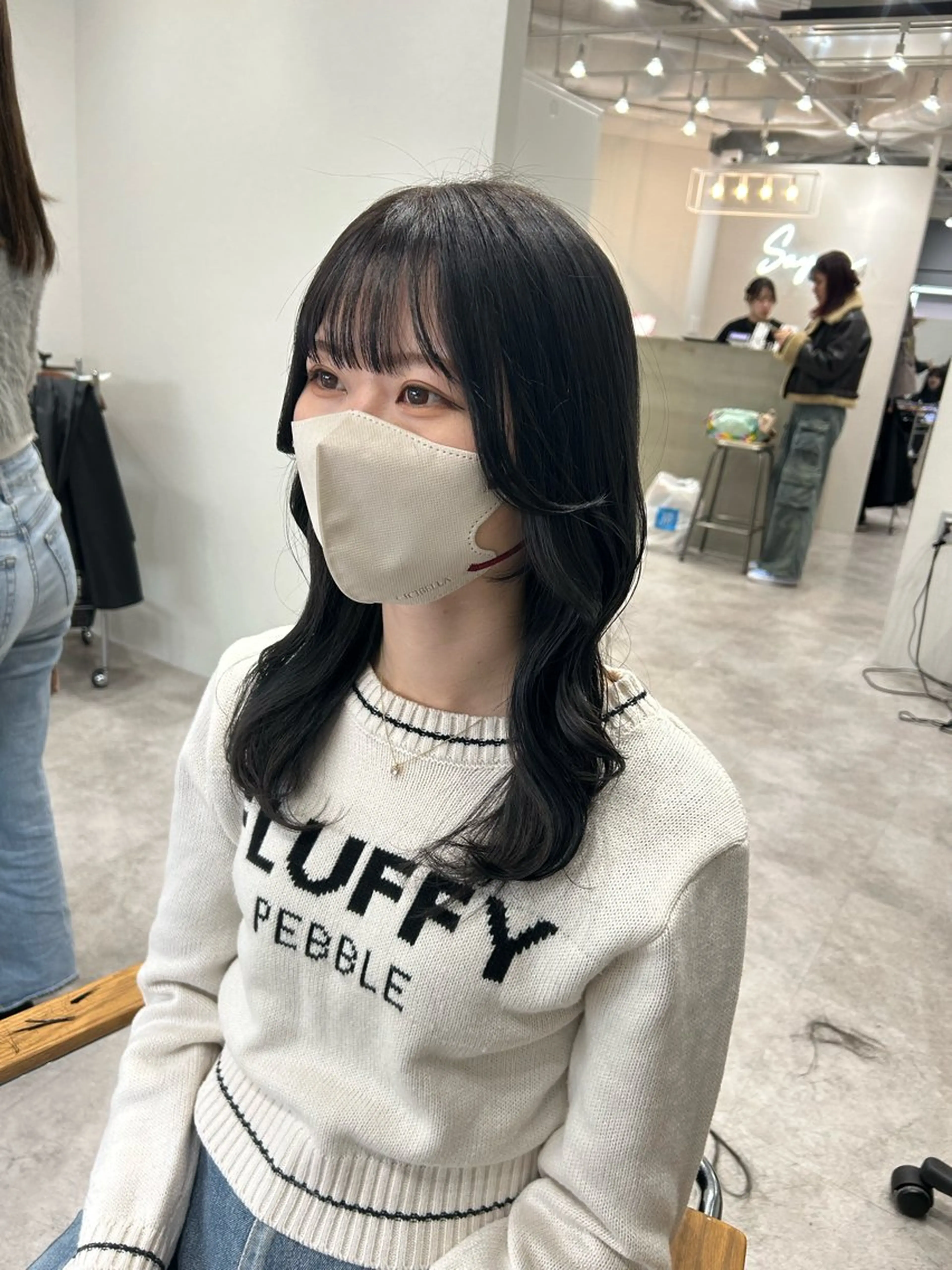 ミディアム カラー ヘアアレンジ くびれヘア カット ヘアカラー ボブ /ニュアンス/ satomi🧸💖のヘアスタイル