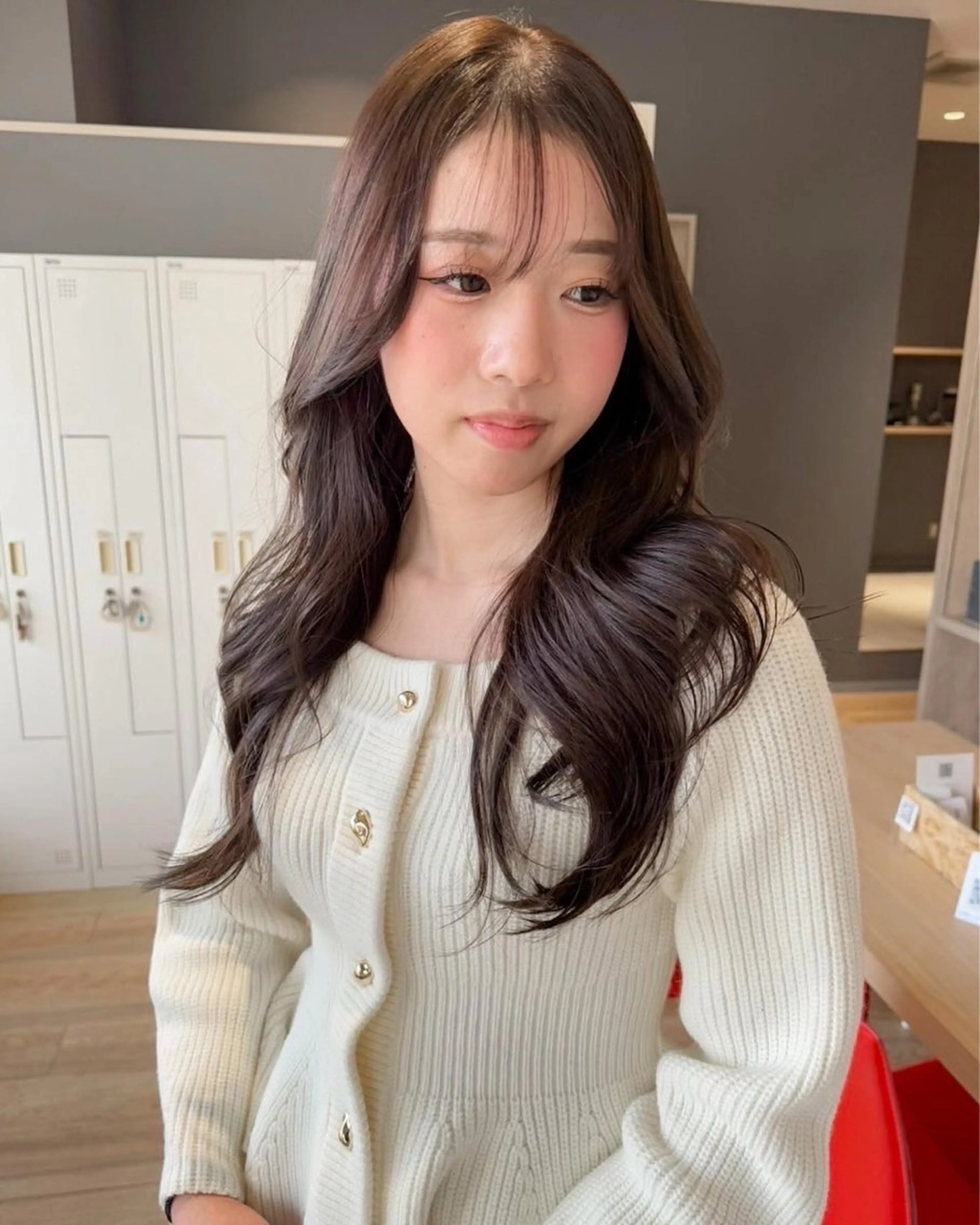 ロング 韓国風ヘア ヘアカラー トリートメント 奥川拓哉/倉敷/中庄 /髪質改善/レイヤーのヘアスタイル