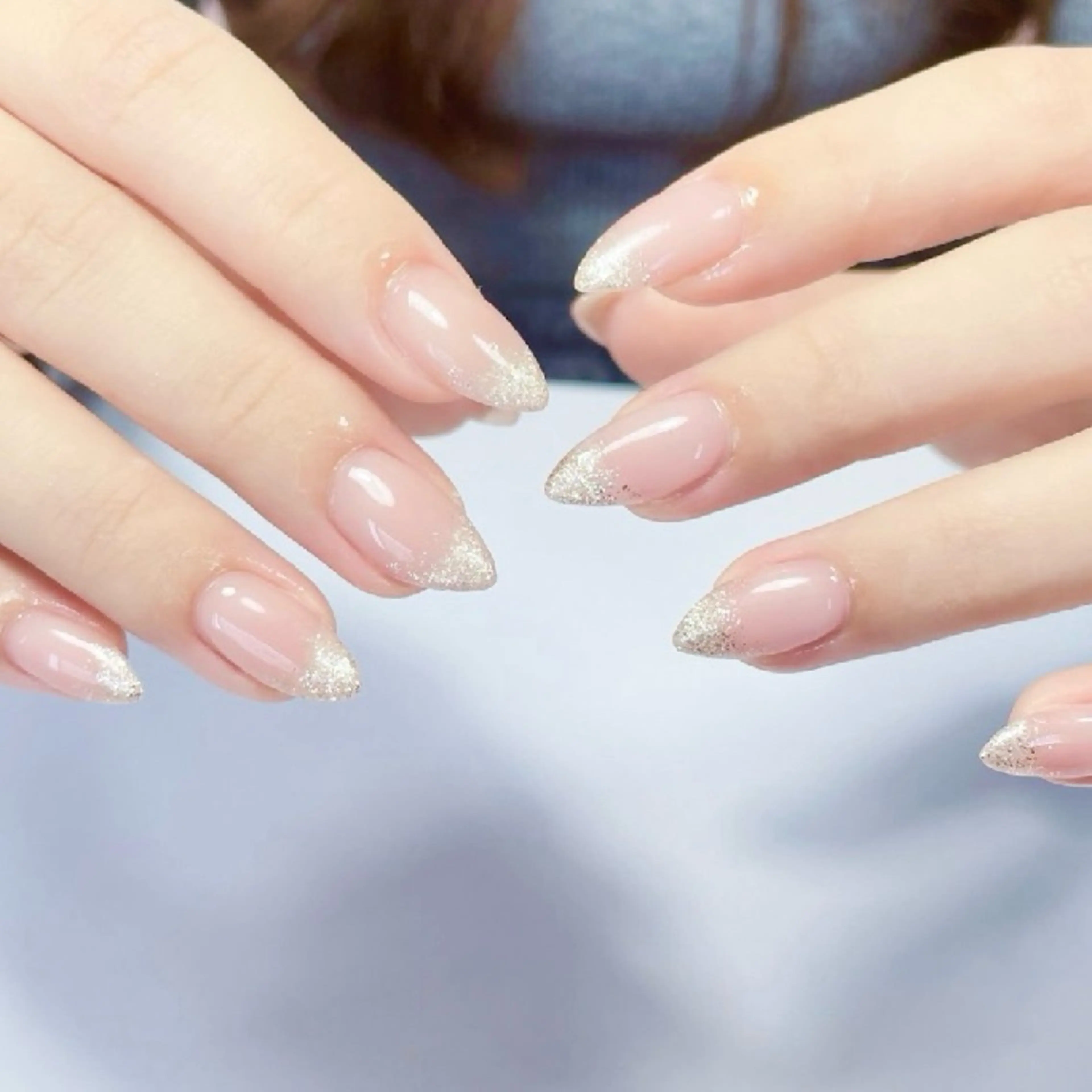 ネイル ミラーネイル ピンク ハンドネイル Chicchi 加茂宮駅徒歩3分のネイルデザイン