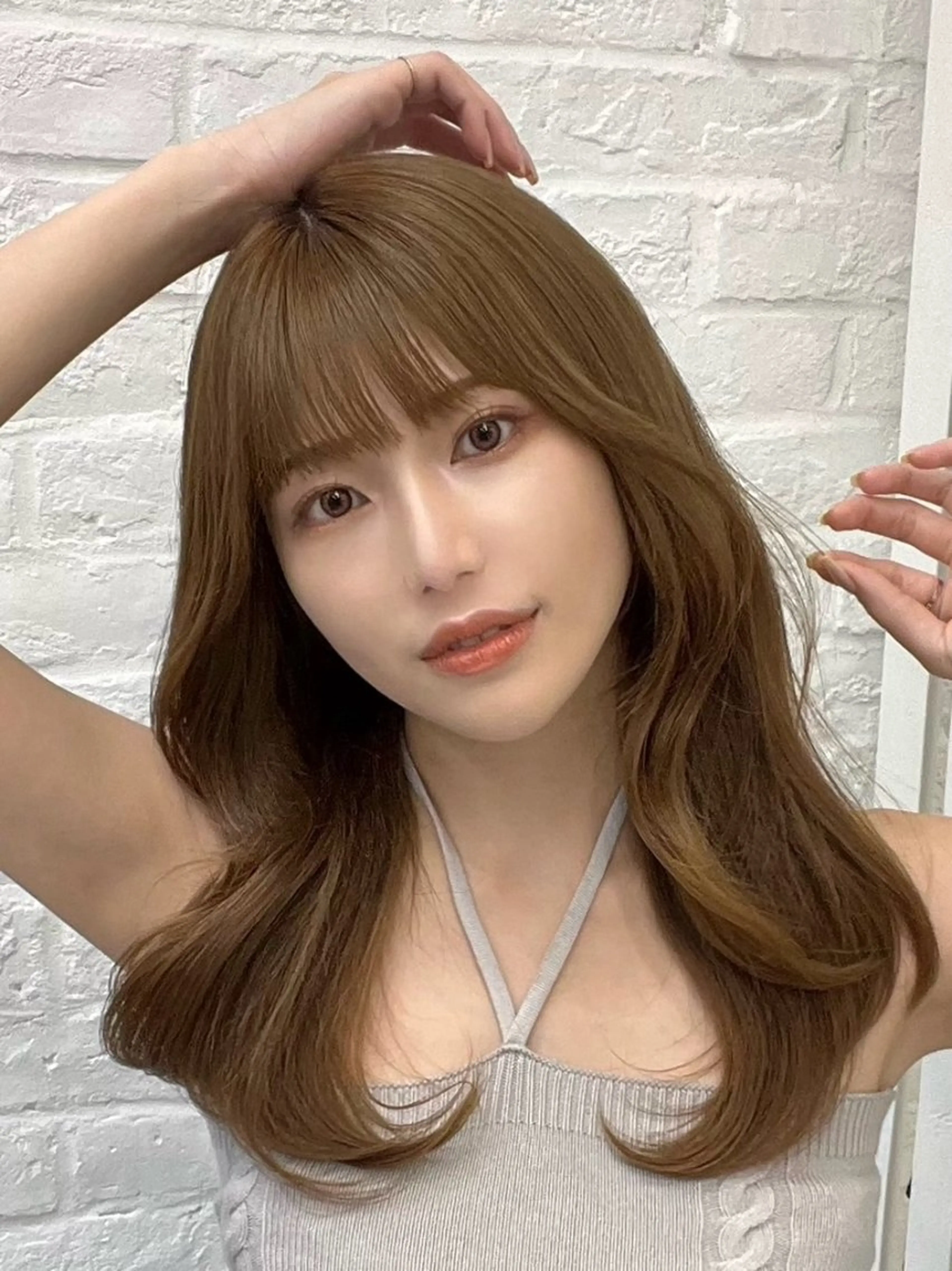 セミロング カラー パーマ ヘアアレンジ メンズ メンズ韓国風 くびれヘア 韓国風ヘア レイヤーカット 韓国ヘア×2way 🇰🇷和知拓郎のヘアスタイル