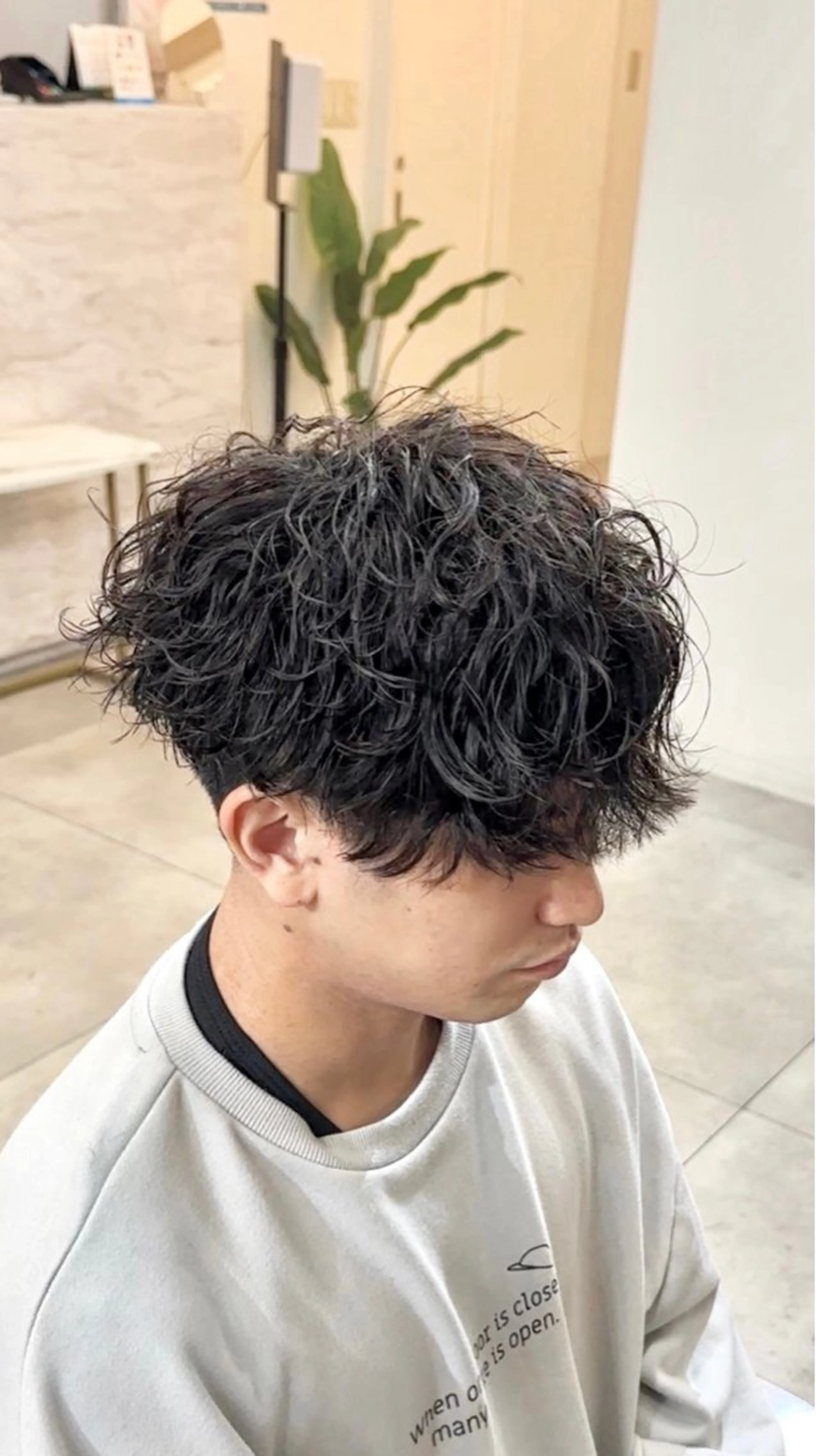 パーマ メンズ メンズパーマ 波巻きパーマ カット パーマ メンズパーマ/新宿/ サイカショウイチのヘアスタイル