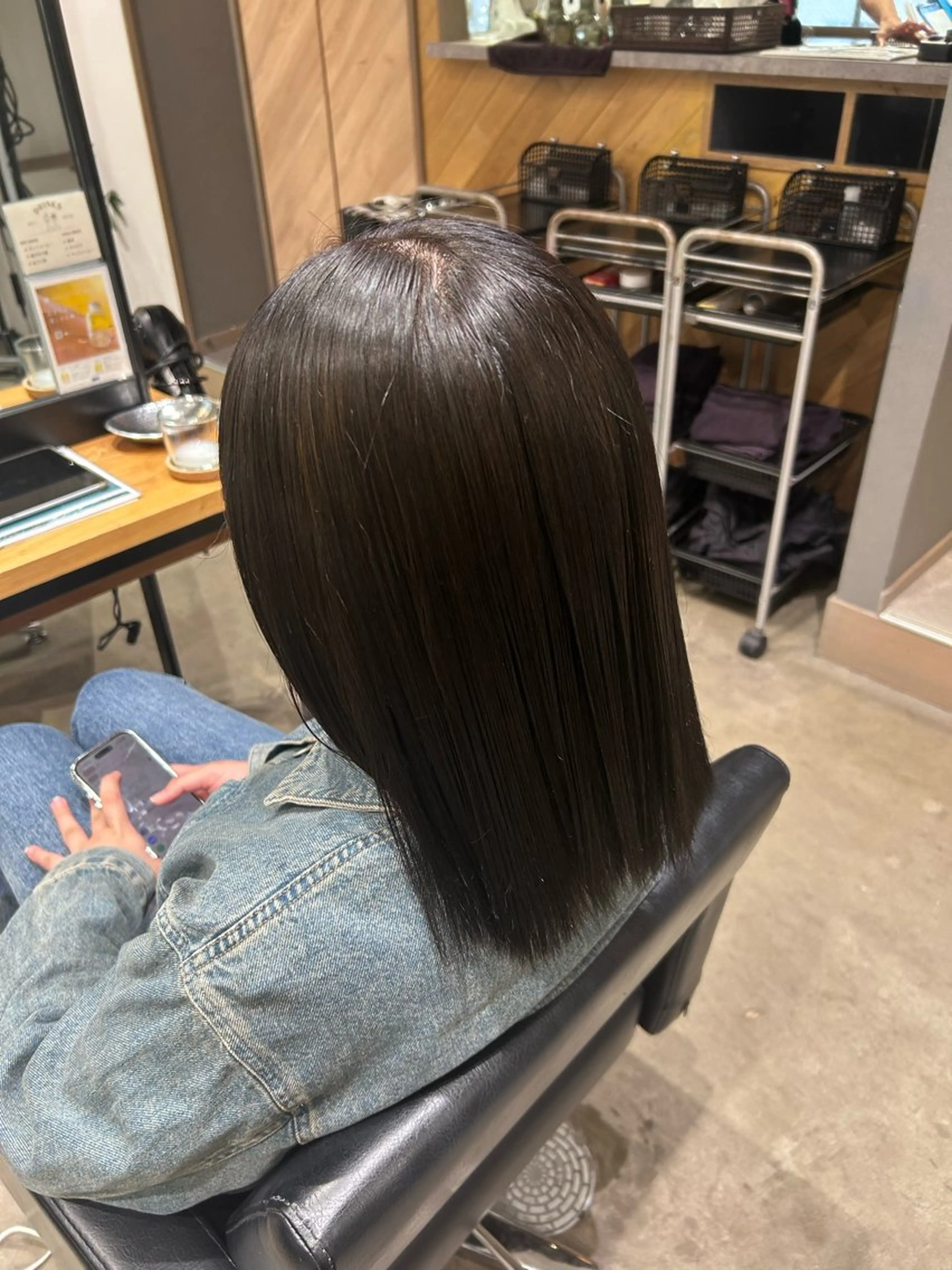 ミディアム カラー ヘアカラー くろだ かなのヘアスタイル