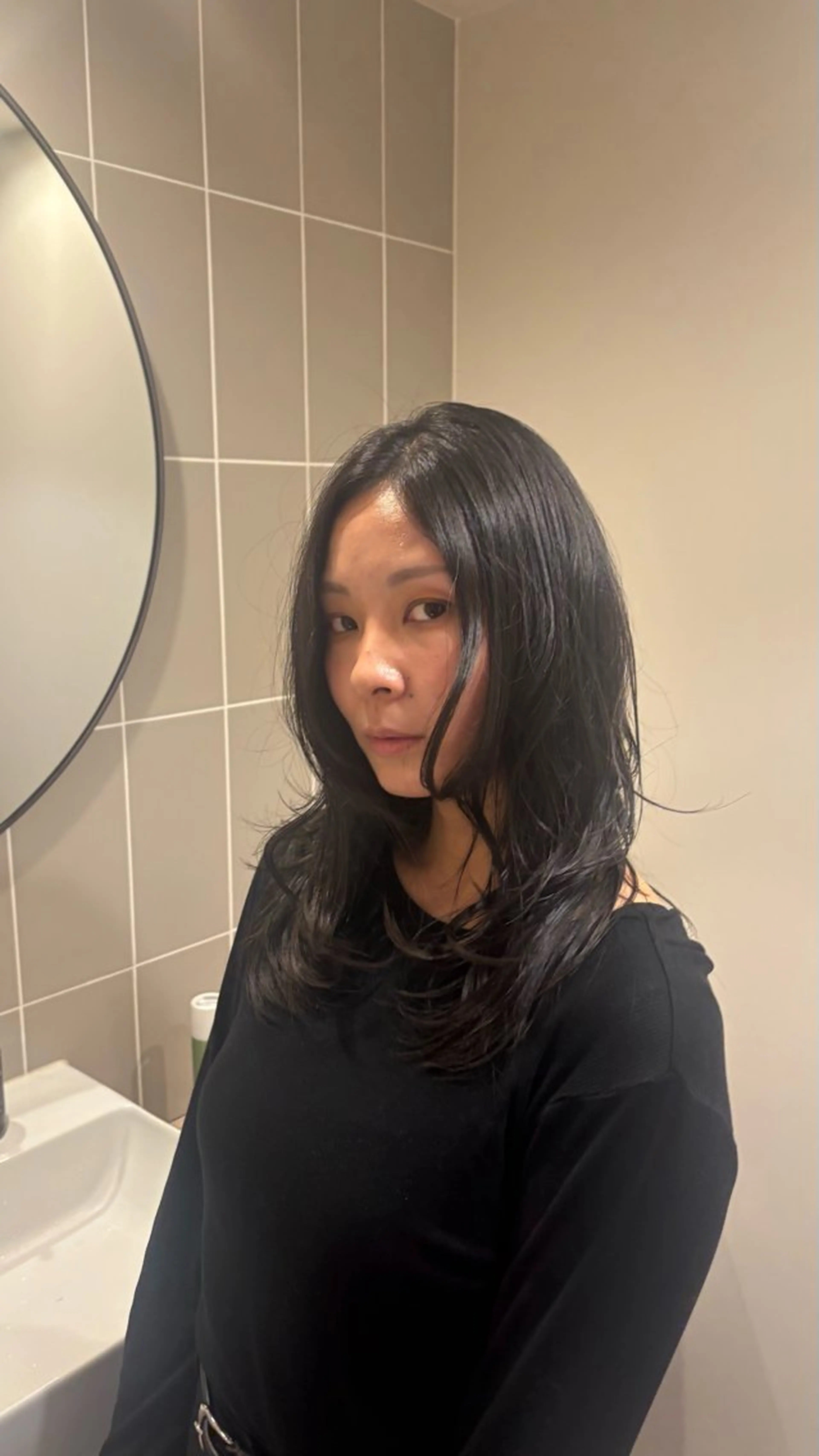 ロング ロング 山本 あのんのヘアスタイル