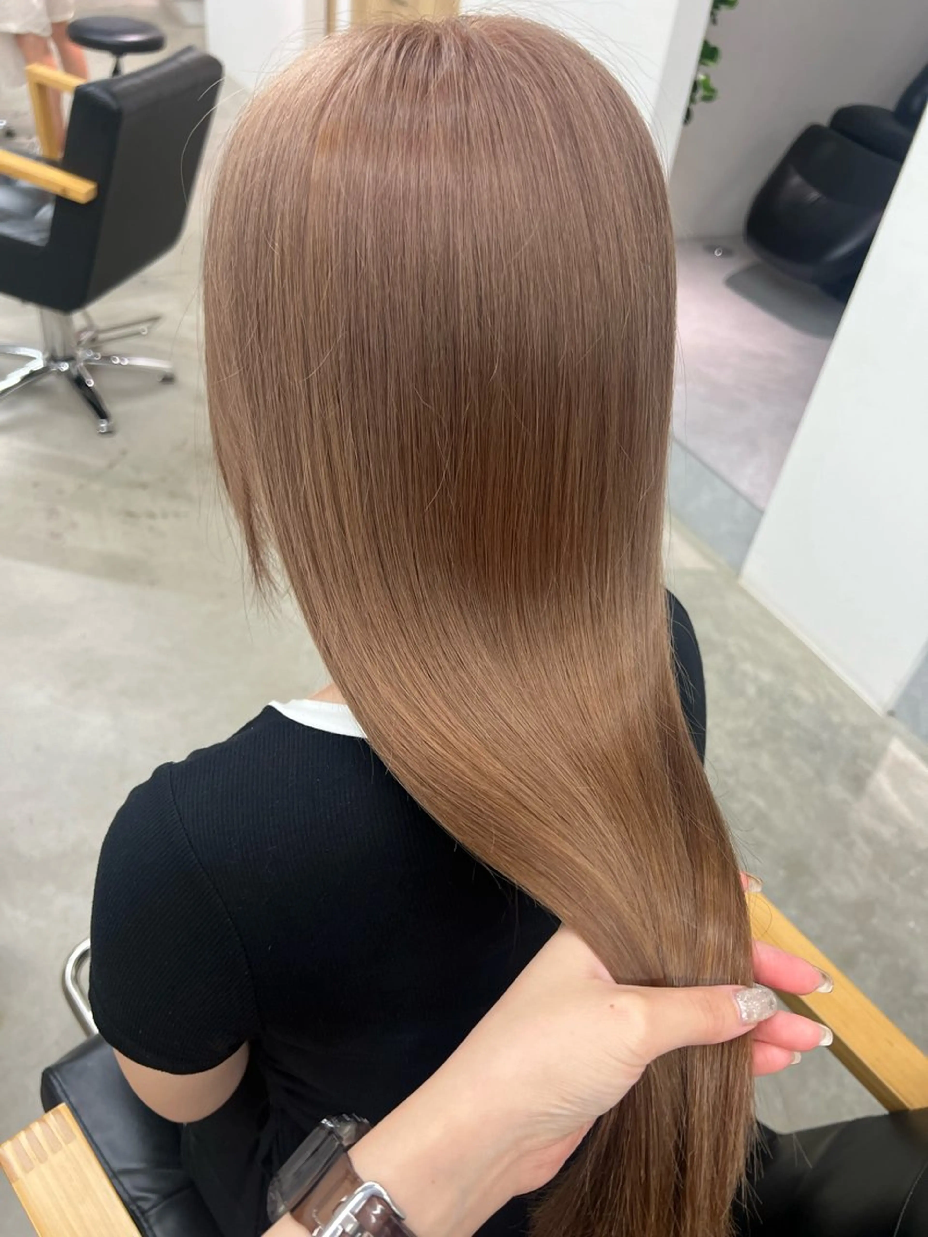 ロング 髪質改善 カット ヘアカラー トリートメント vince. moekoのヘアスタイル