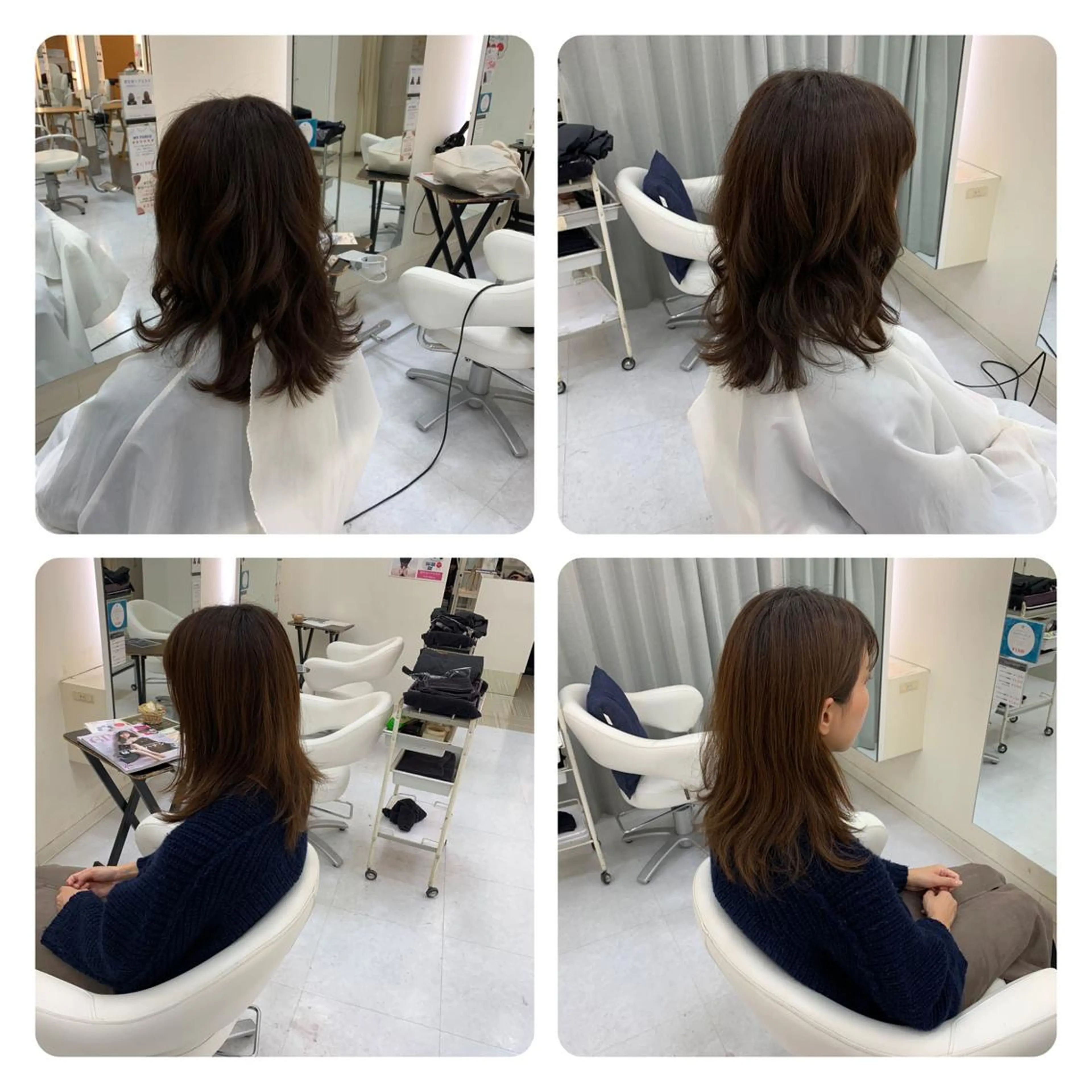 ミディアム アッシュ 丹野 圭太のヘアスタイル