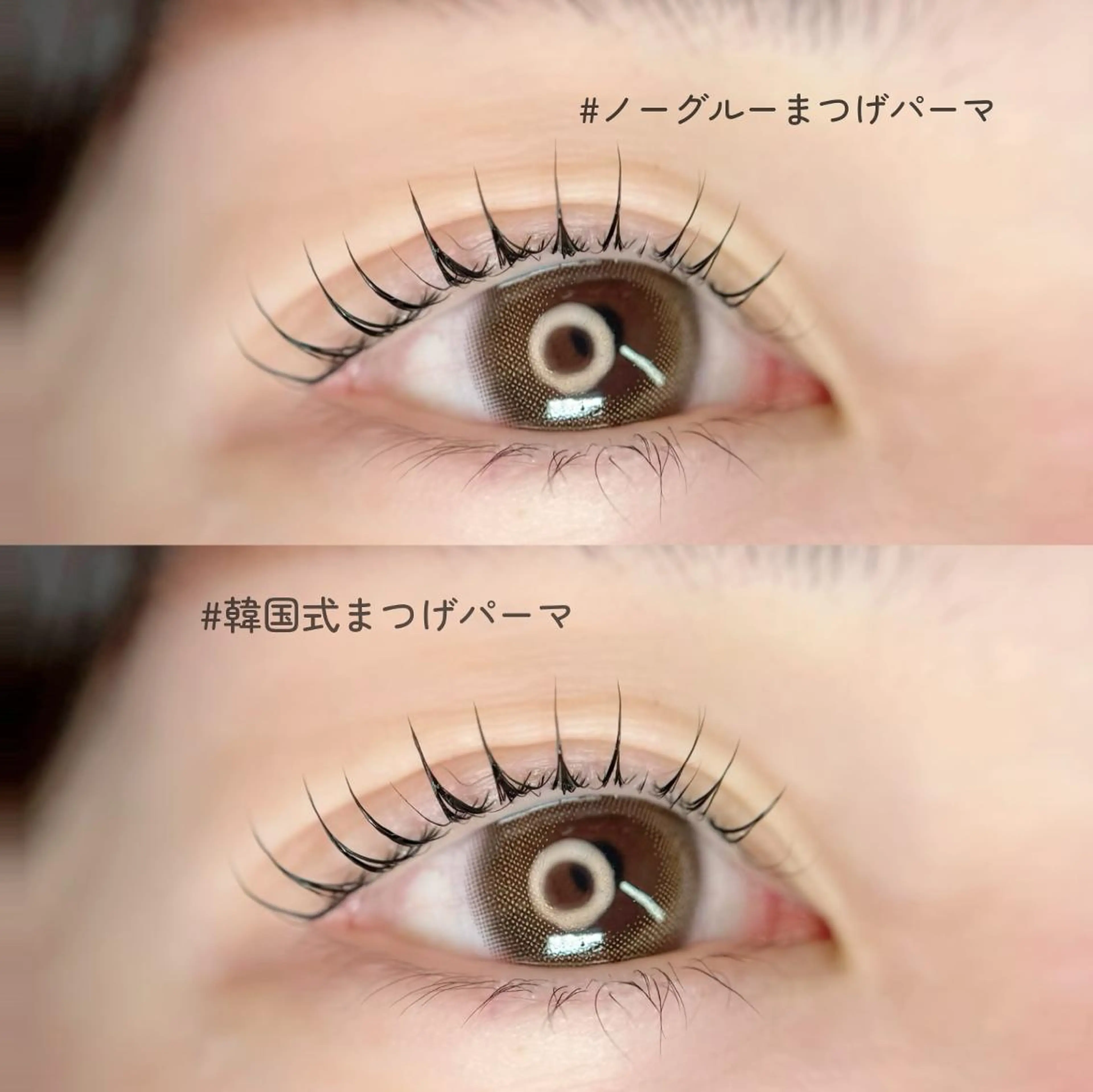 マツエク・マツパ 韓国風マツエク まつげパーマ gioia スタッフのマツエク・マツパデザイン